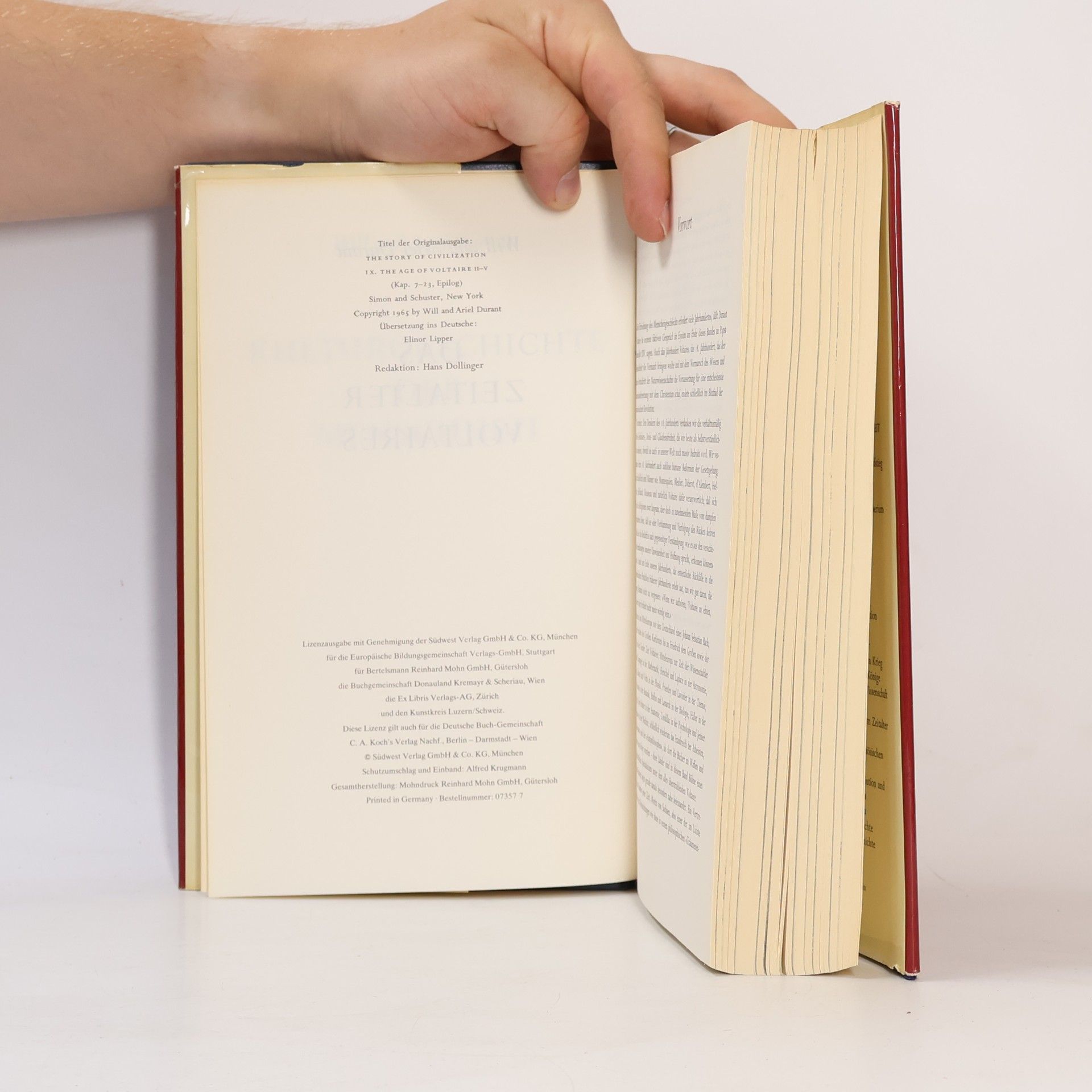 Will Durant Kulturgeschichte der Menschheit. Das Zeitalter Voltaires
