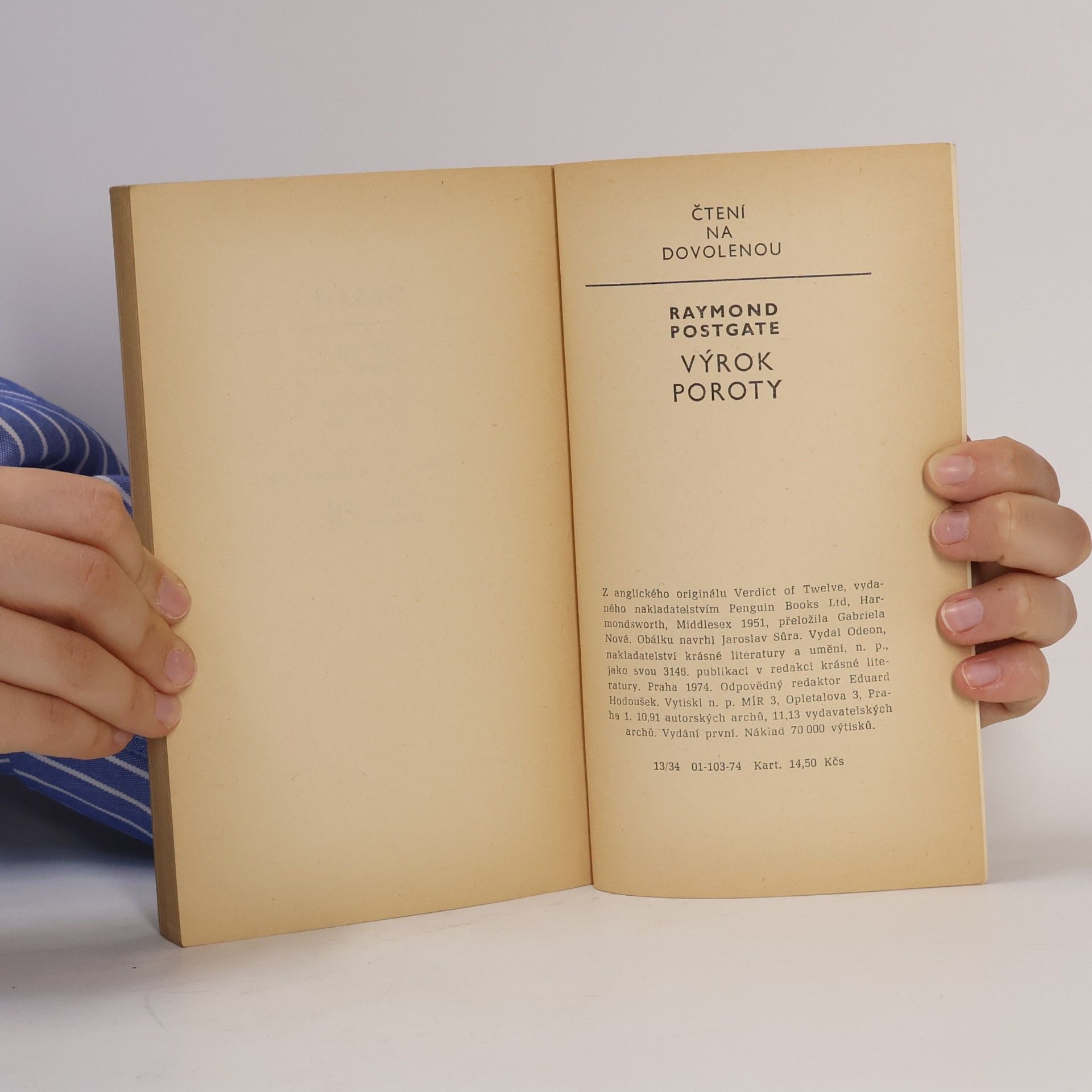 Raymond William Postgate Výrok poroty