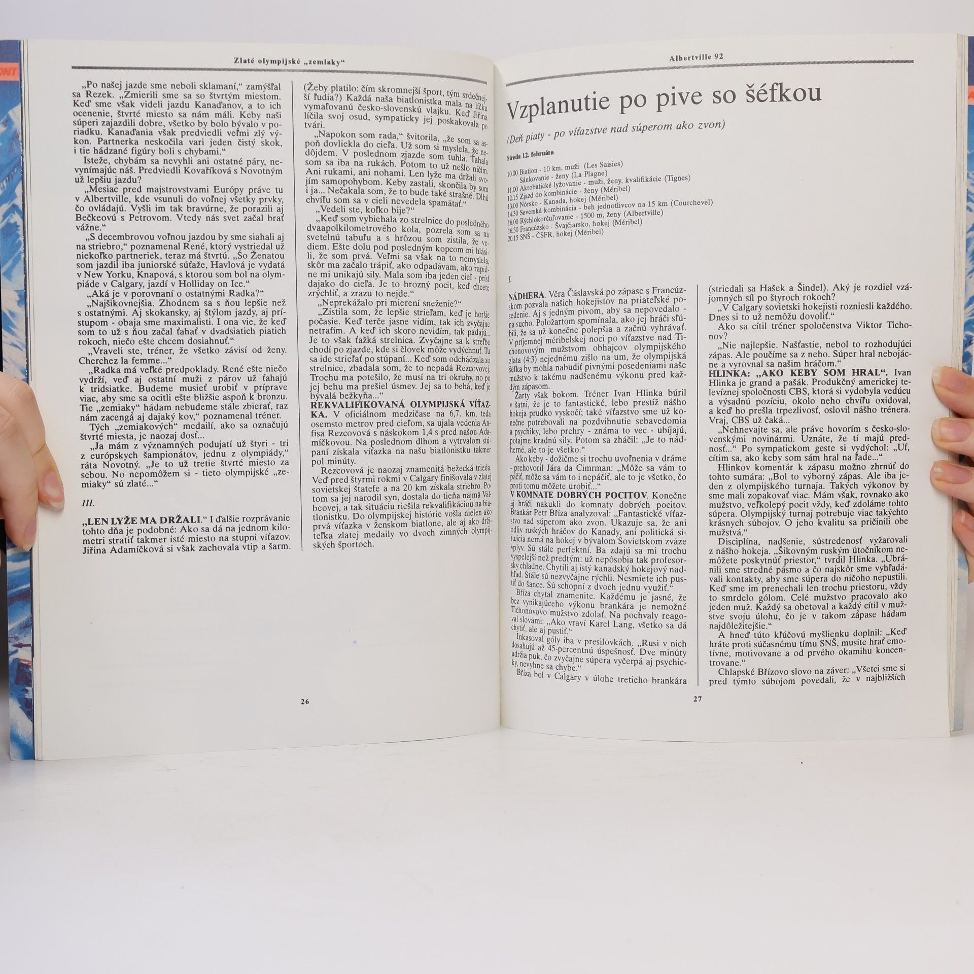 Anton Zerer Albertville 92. XVI. zimné olympijské hry