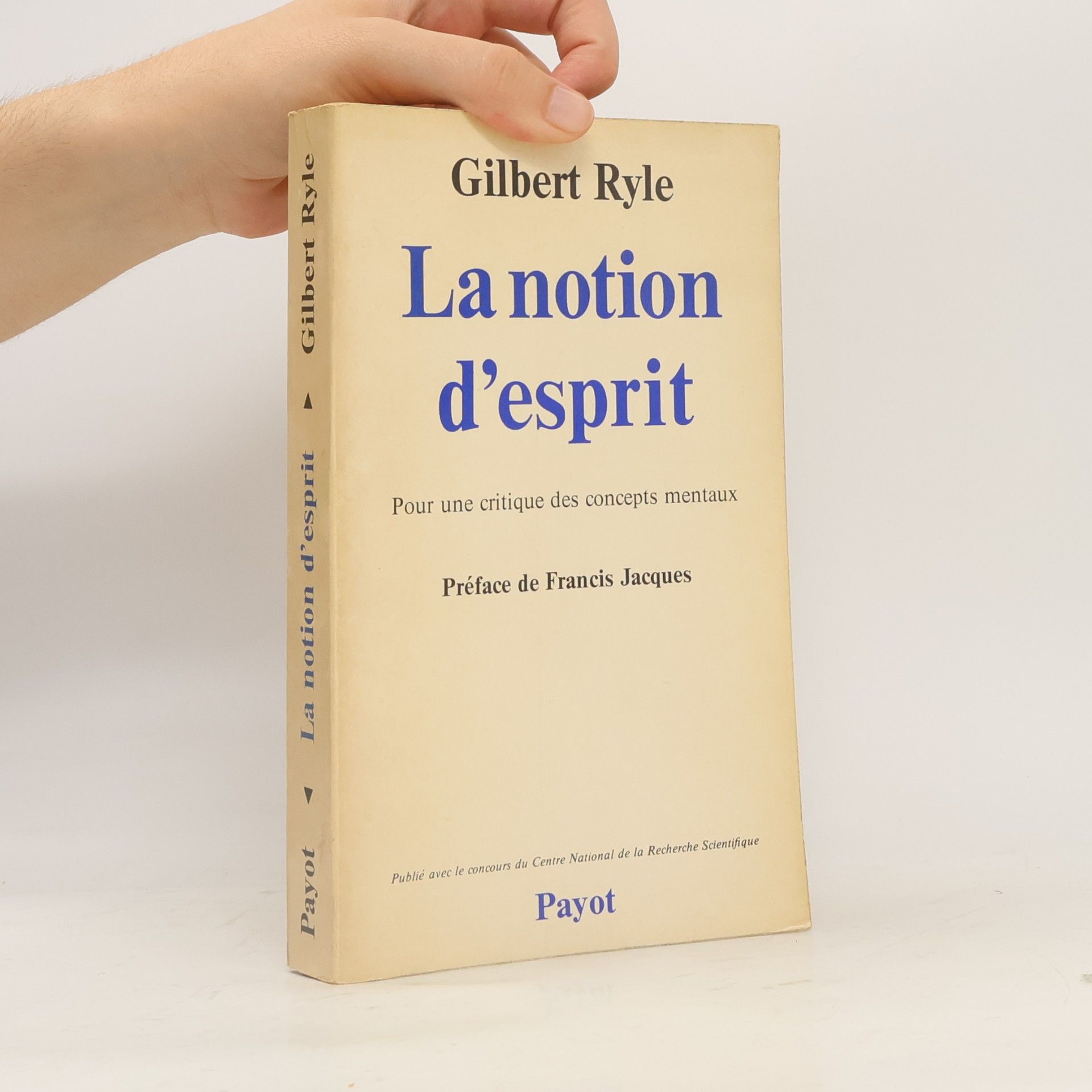Francis Jacques La notion d'esprit