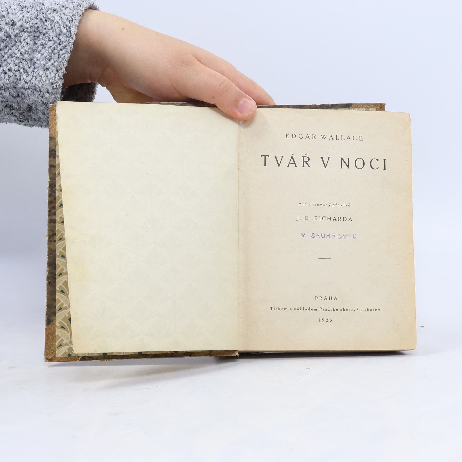Edgar Wallace Tvář v noci