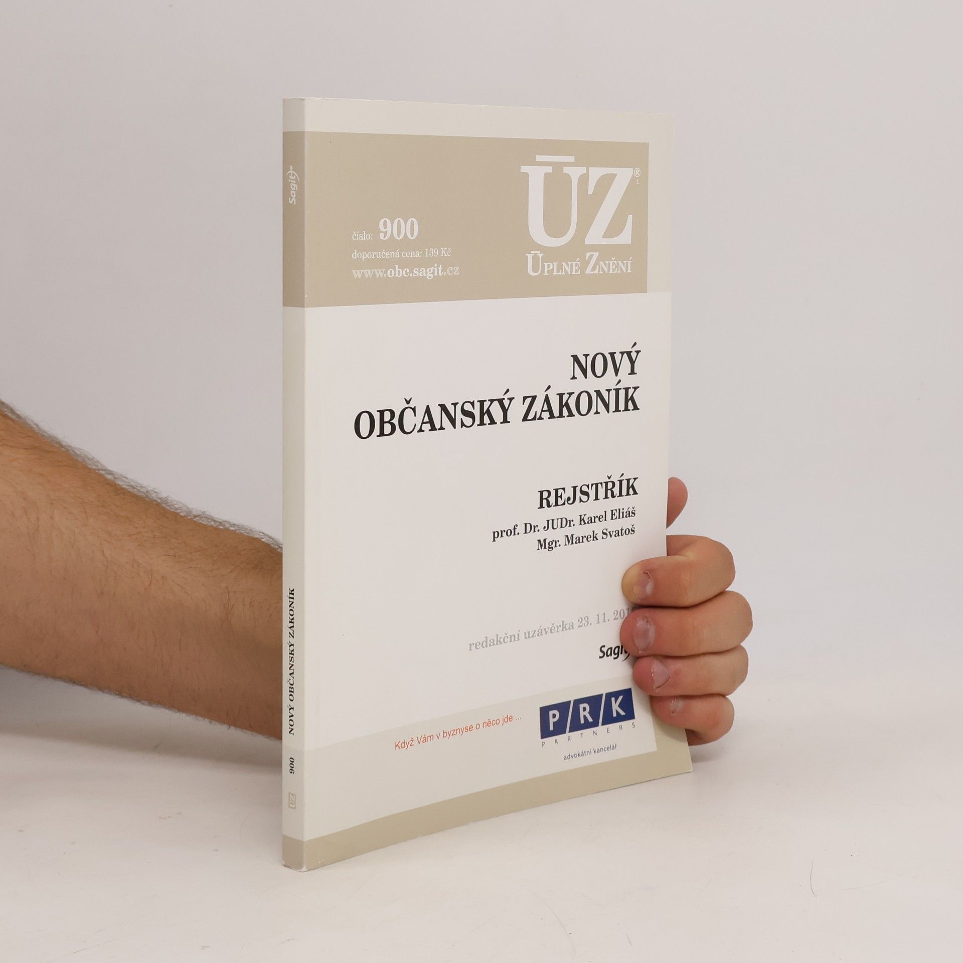 Karel Eliáš Nový občanský zákoník