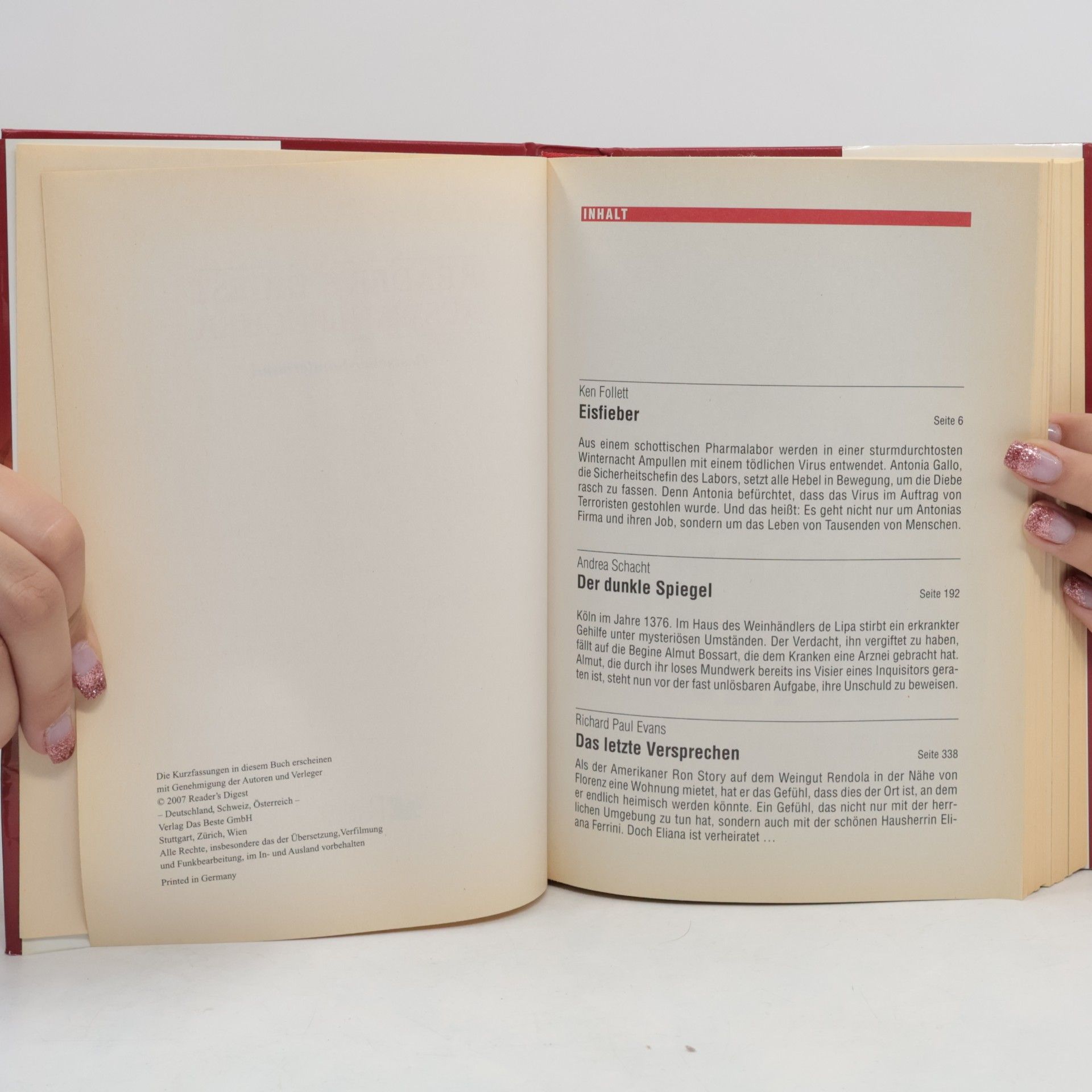 Ken Follett Readers Digest Auswahlbücher