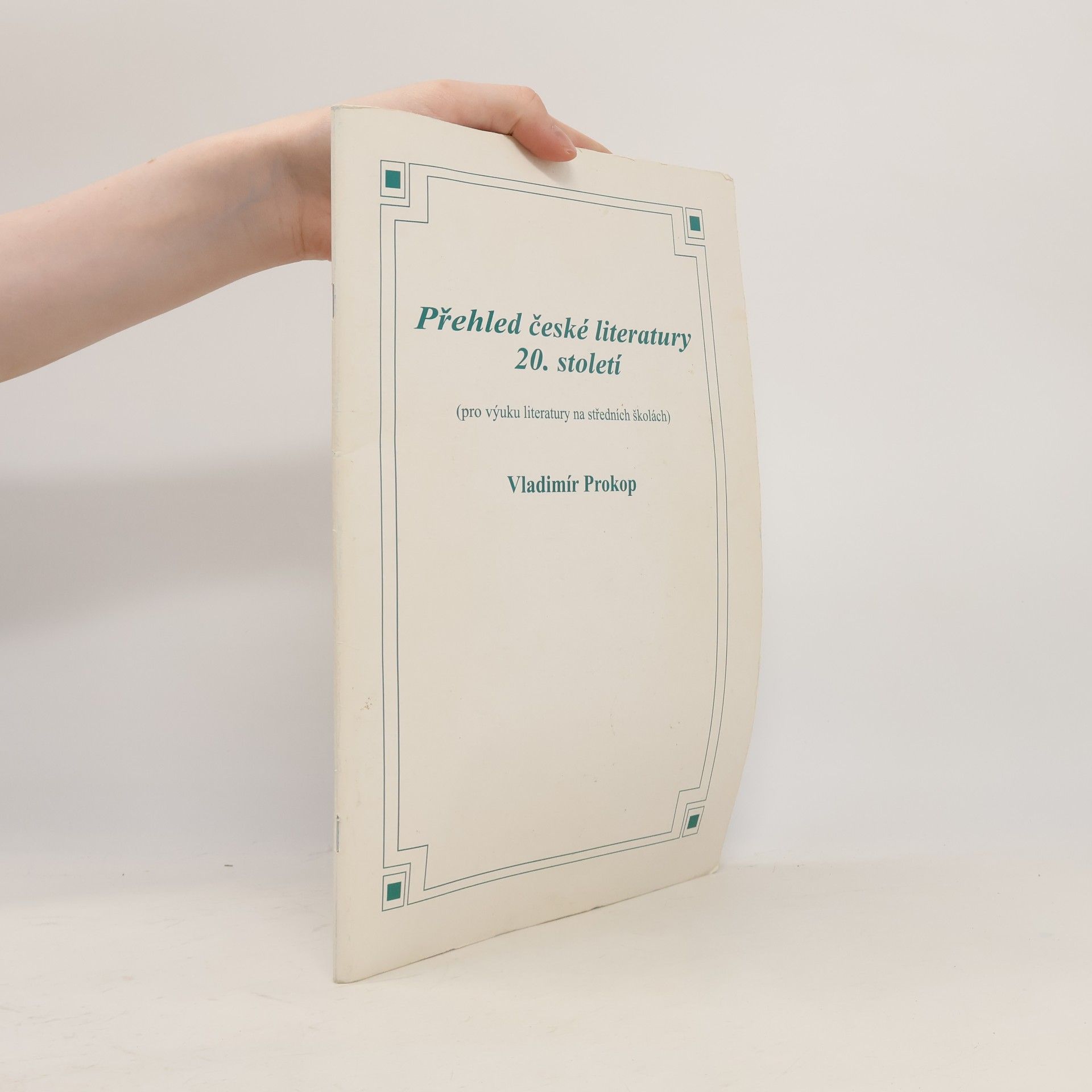 Vladimír Prokop Přehled české literatury 20. století
