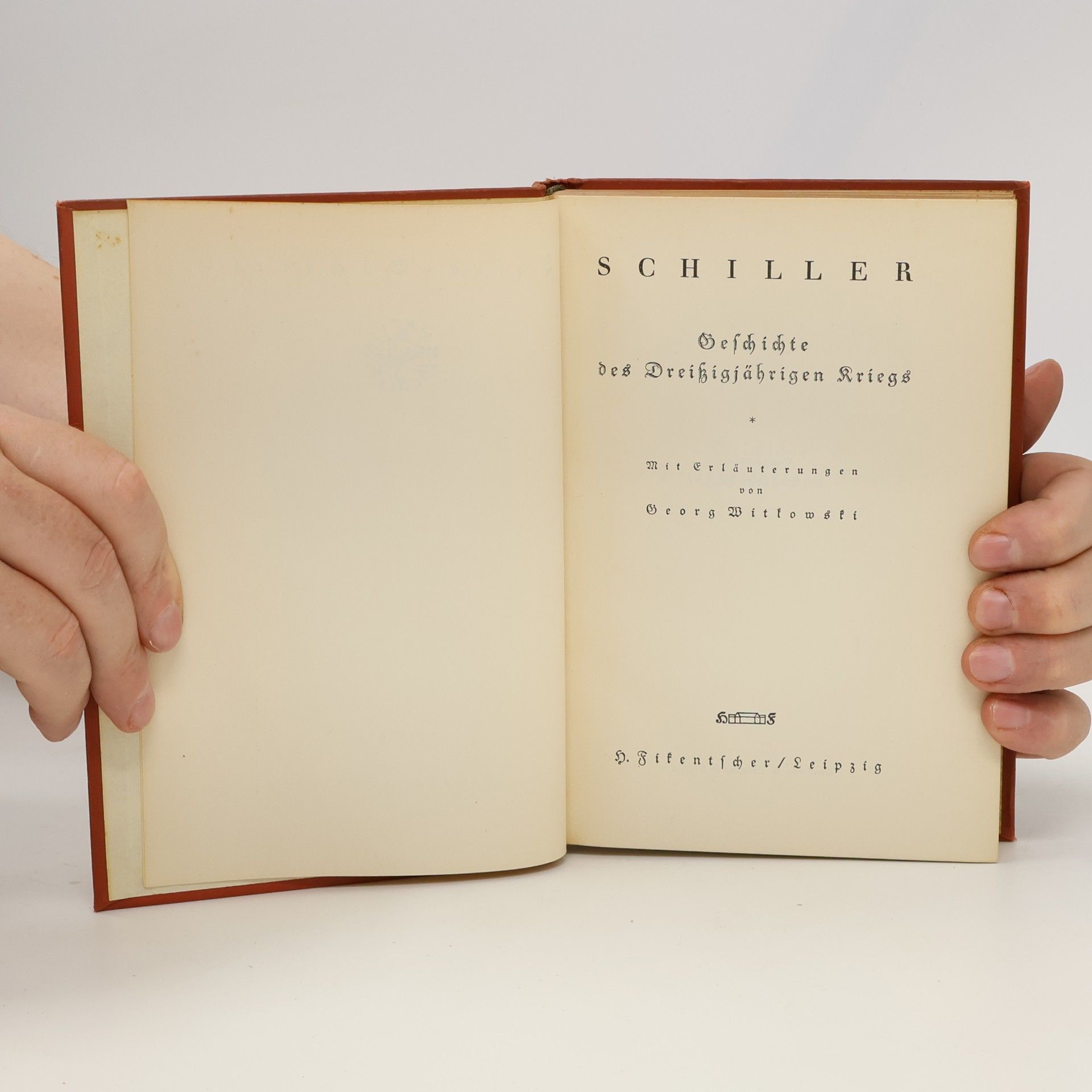 Friedrich Schiller Geschichte des Dreißigjährigen Kriegs