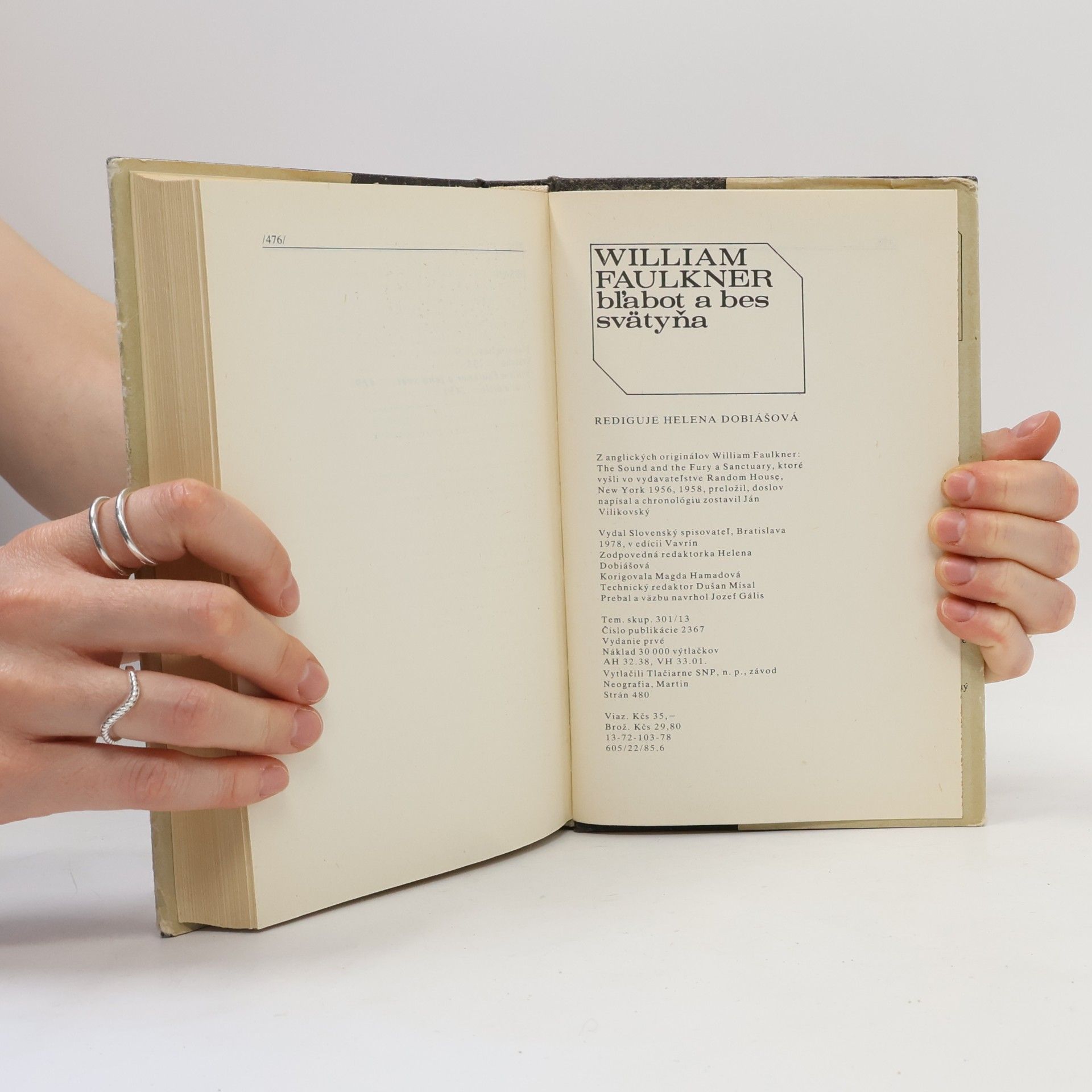 William Faulkner Bľabot a bes; Svätyňa