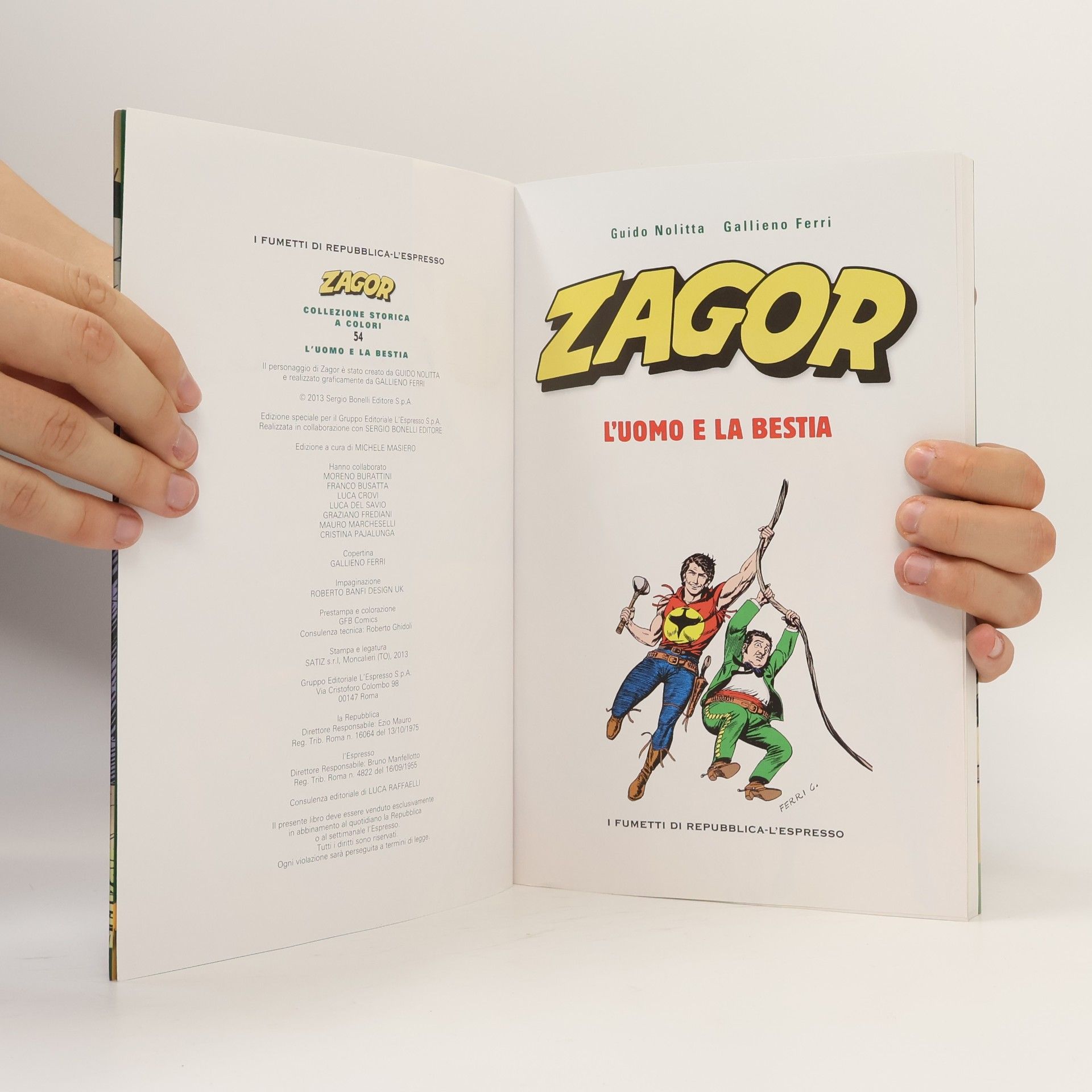 Various authors Zagor 54. L'Uomo e la bestia