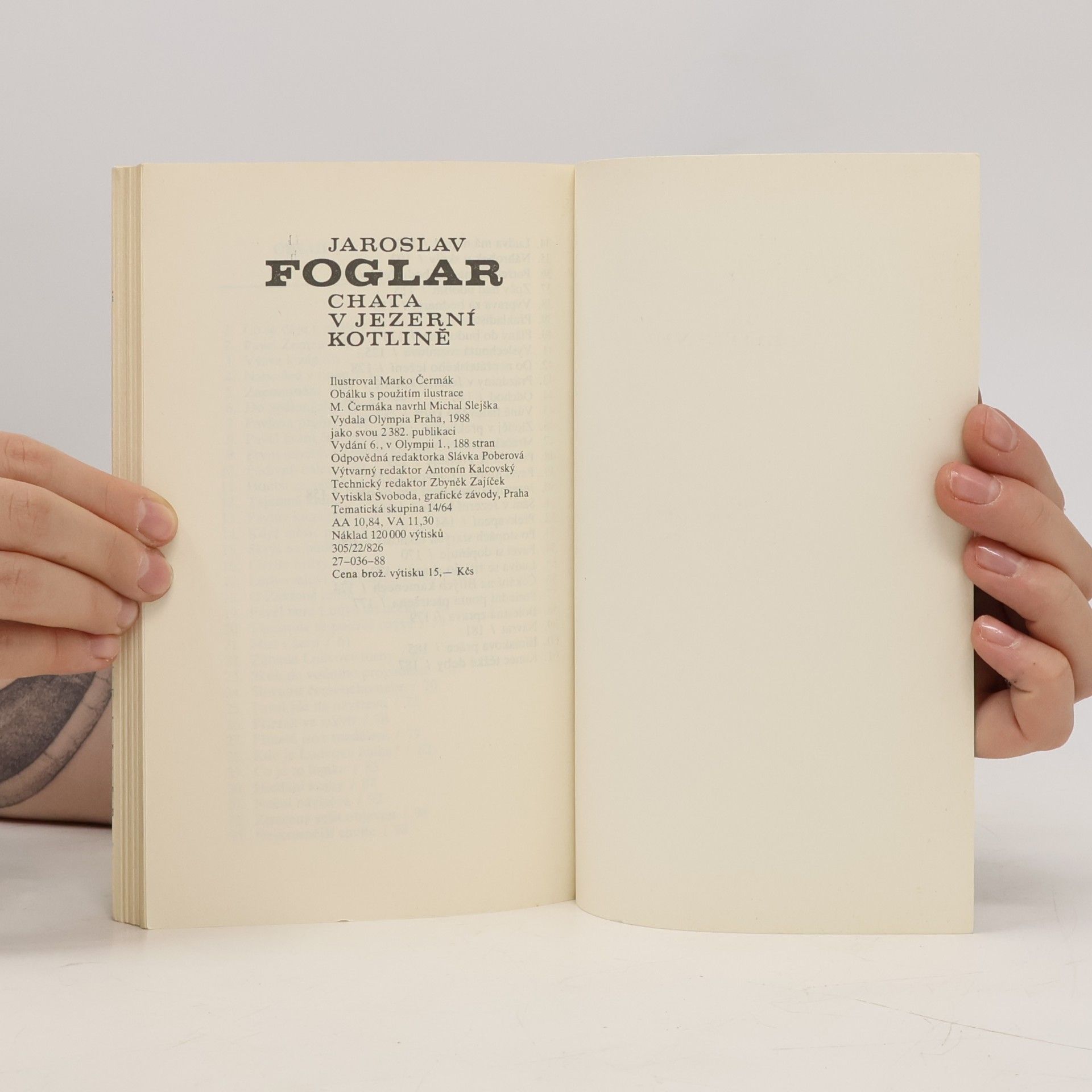 Jaroslav Foglar Chata v Jezerní kotlině