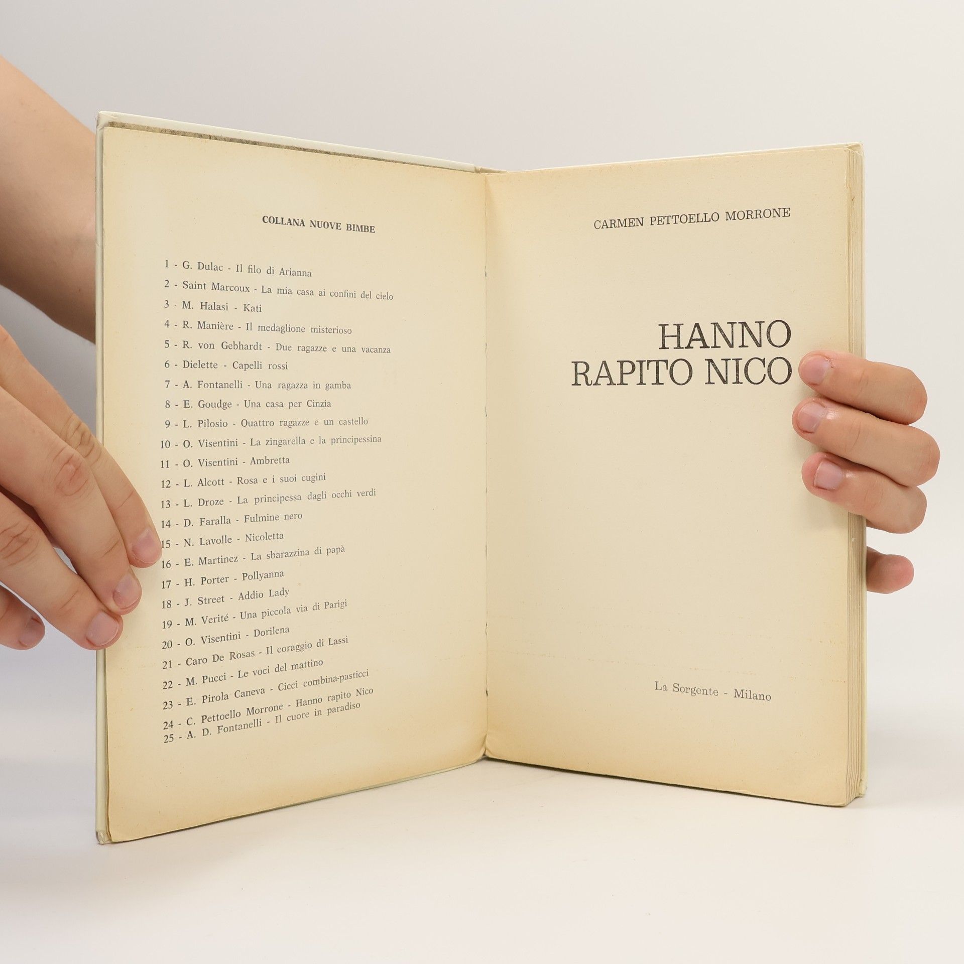 Carmen Pettoello Morrone Hanno rapito Nico