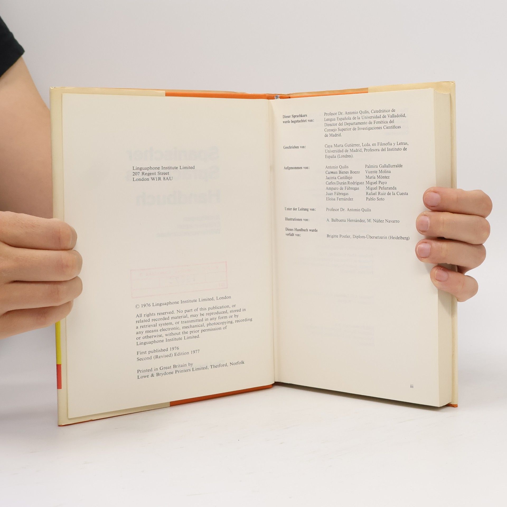 Various authors Spanischer Sprachkurs Handbuch
