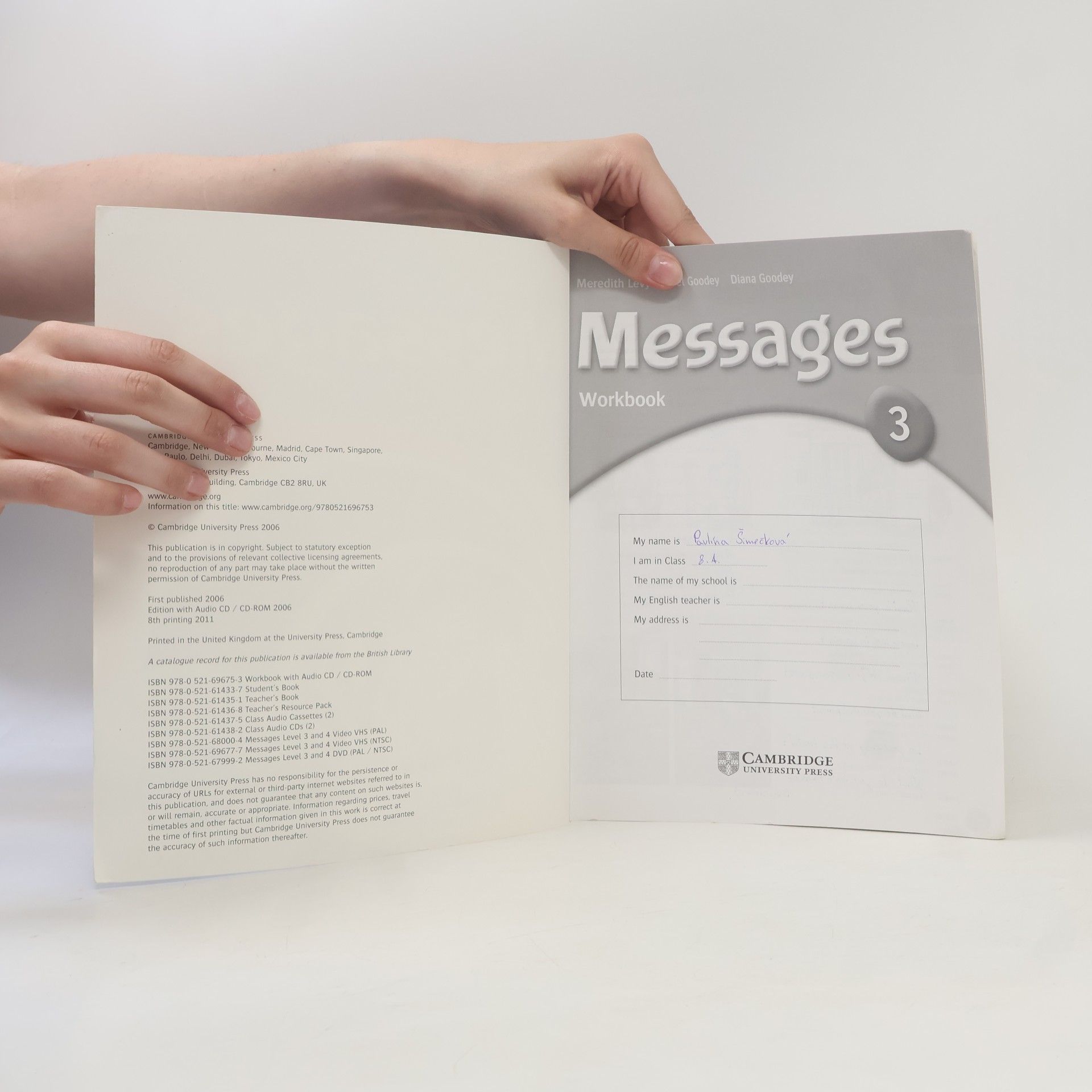 Meredith Levy Messages 3 Workbook