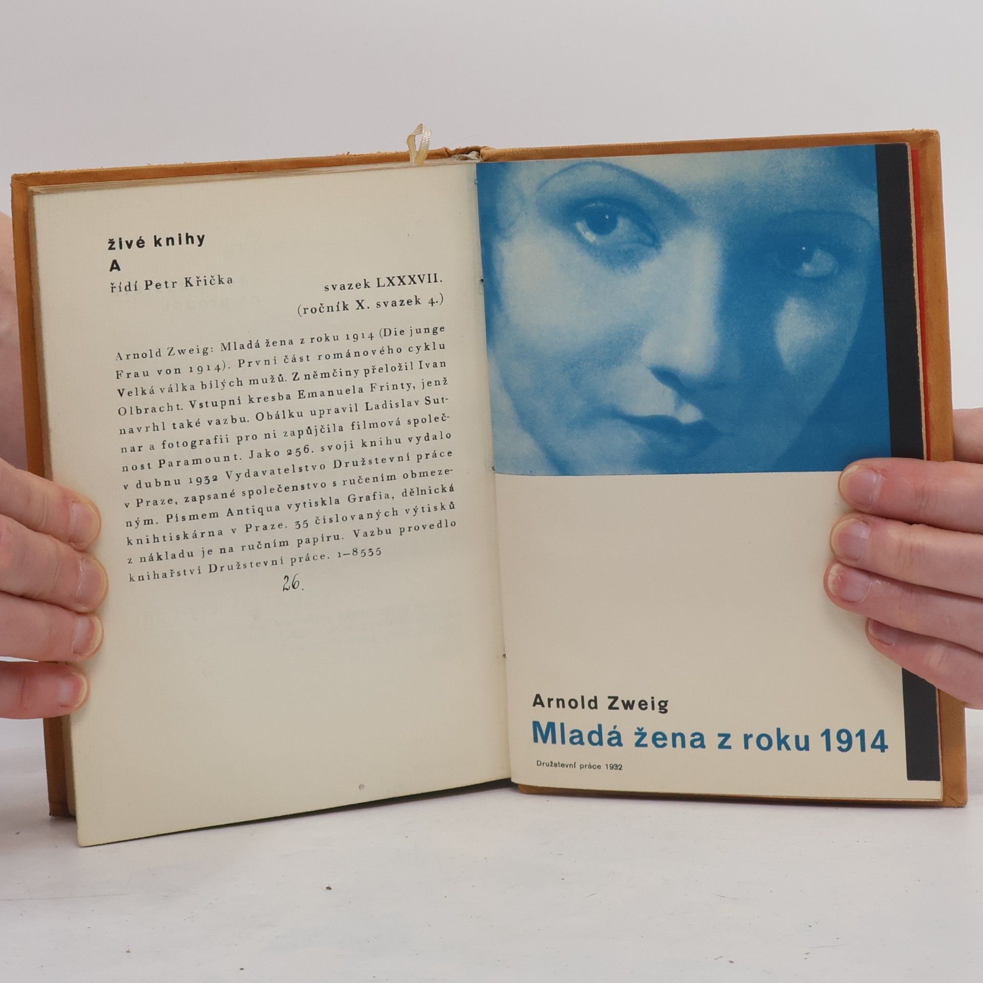 Arnold Zweig Mladá žena z roku 1914