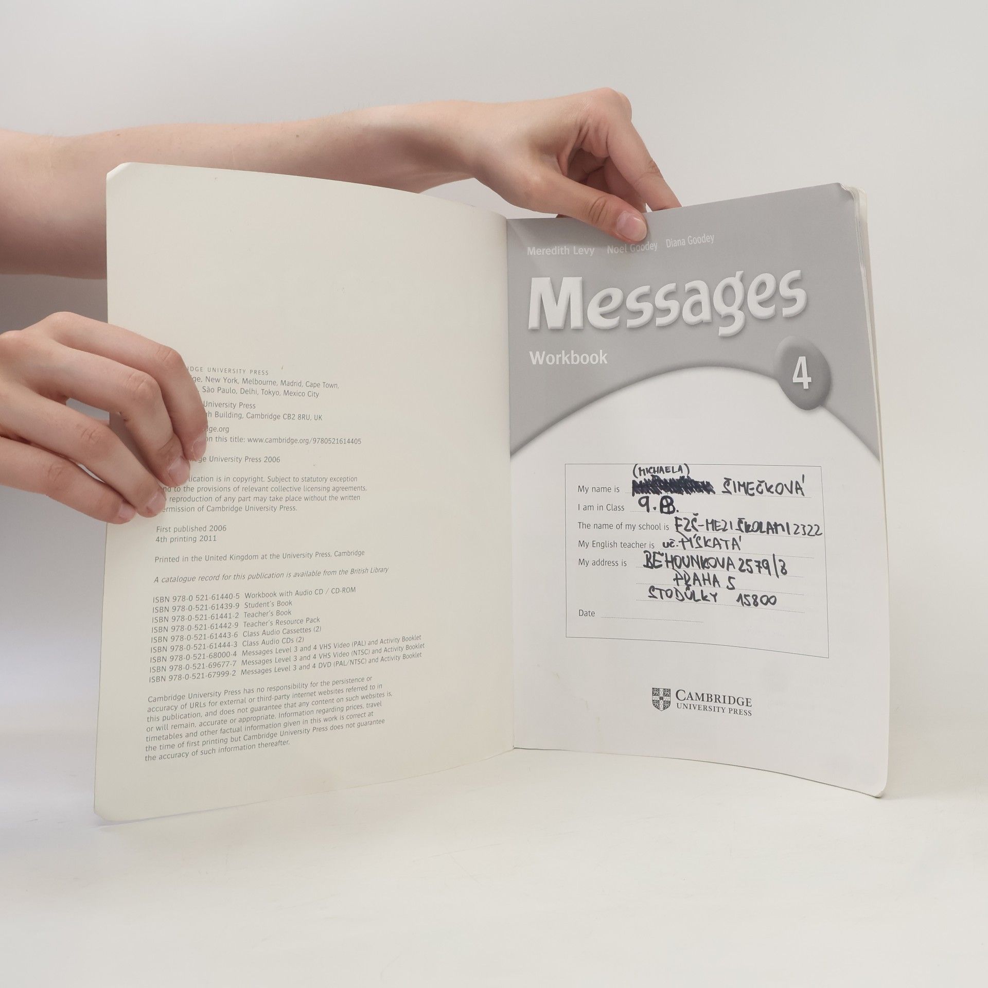 Meredith Levy Messages 4. Workbook