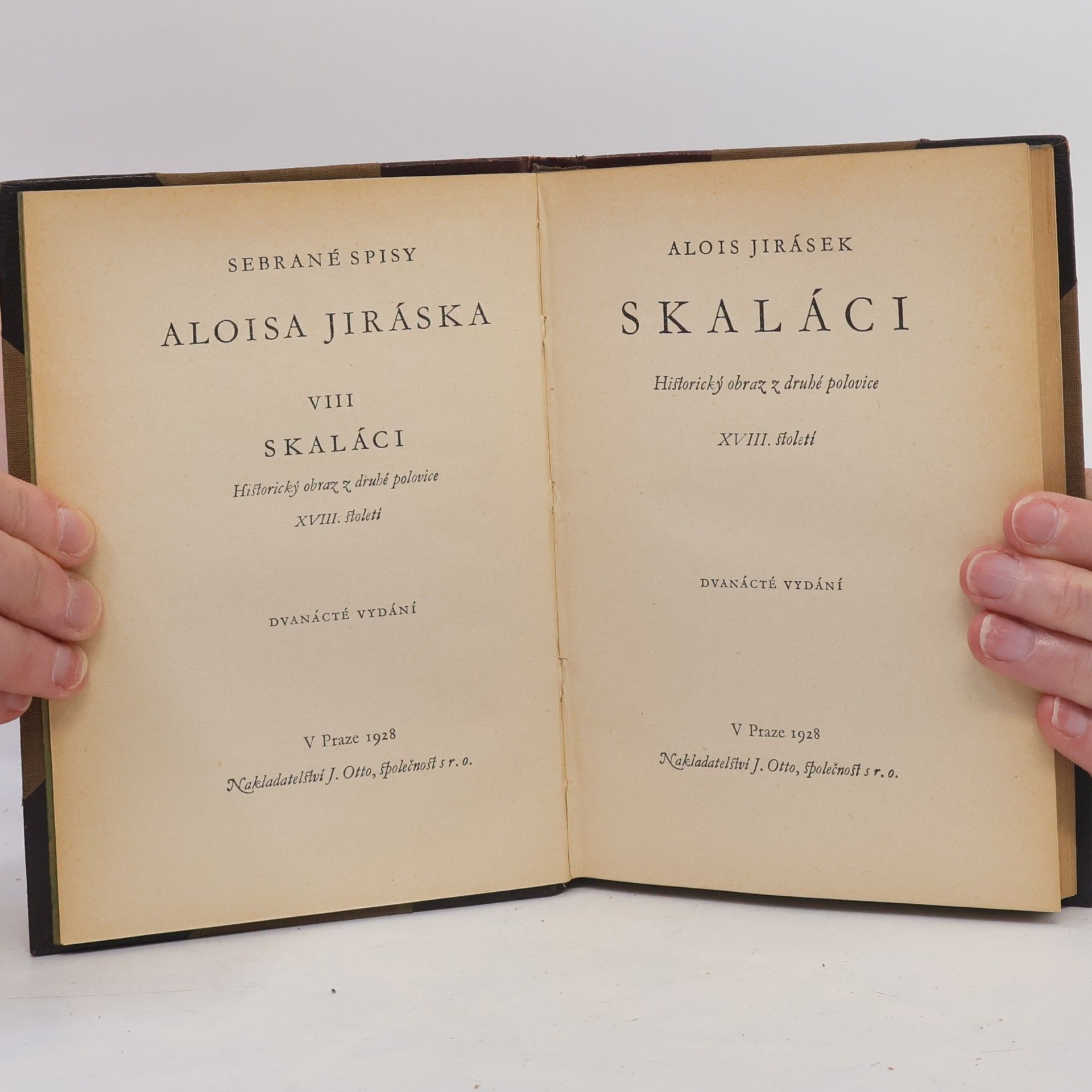 Alois Jirásek Skaláci : historický obraz z druhé polovice XVIII. století
