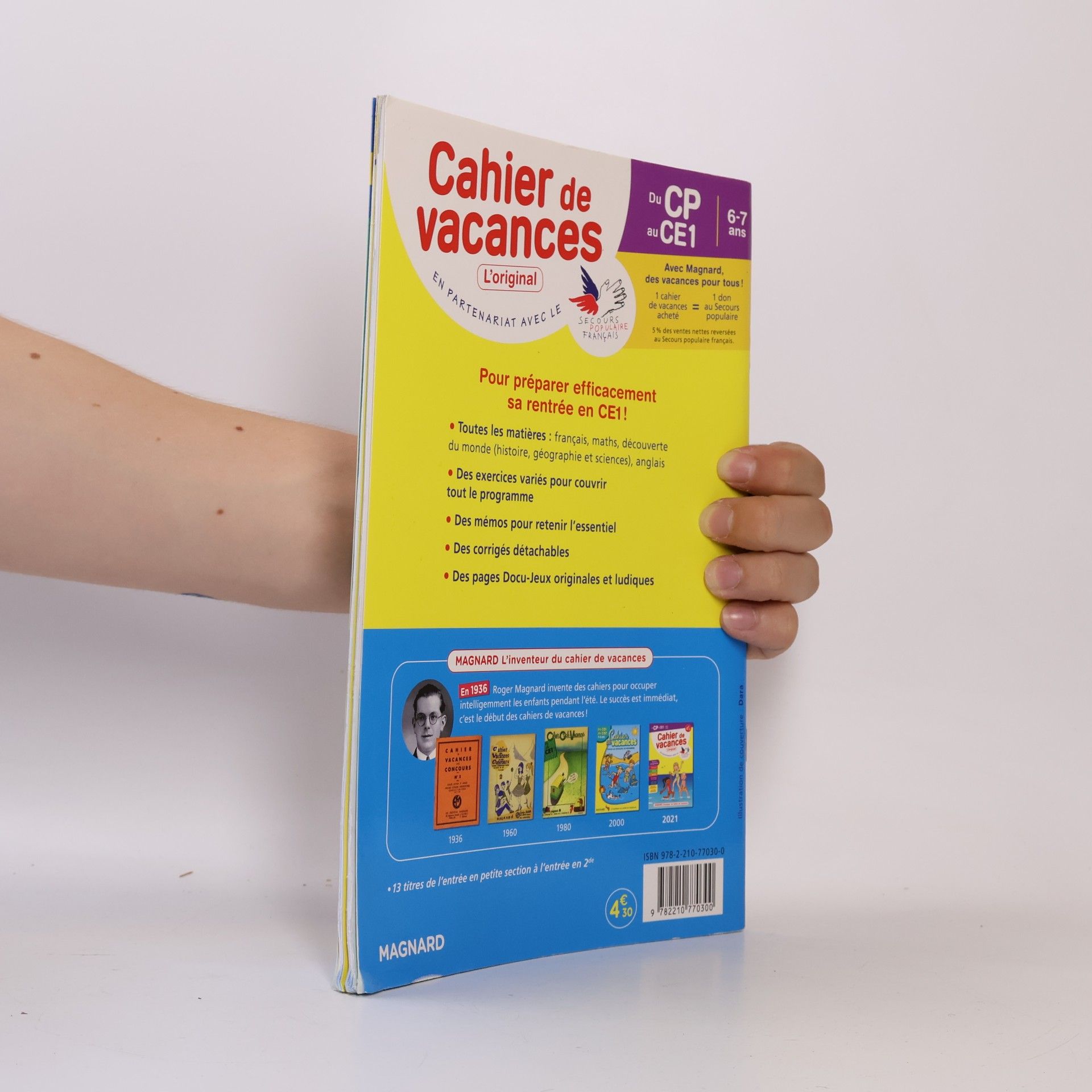 Michel Wormser Du CP au CE1: Cahier de vacances