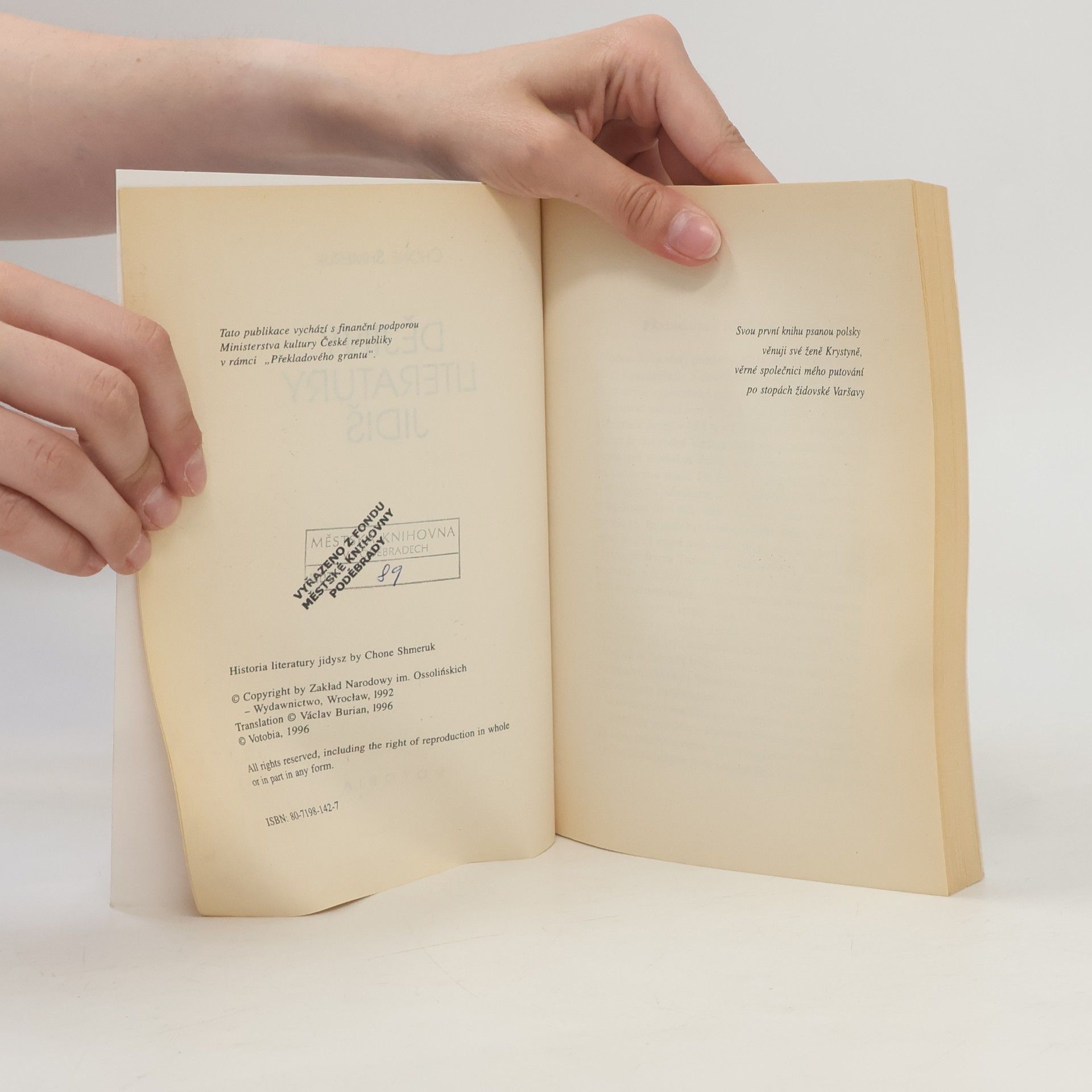 Václav Burian Dějiny literatury jidiš