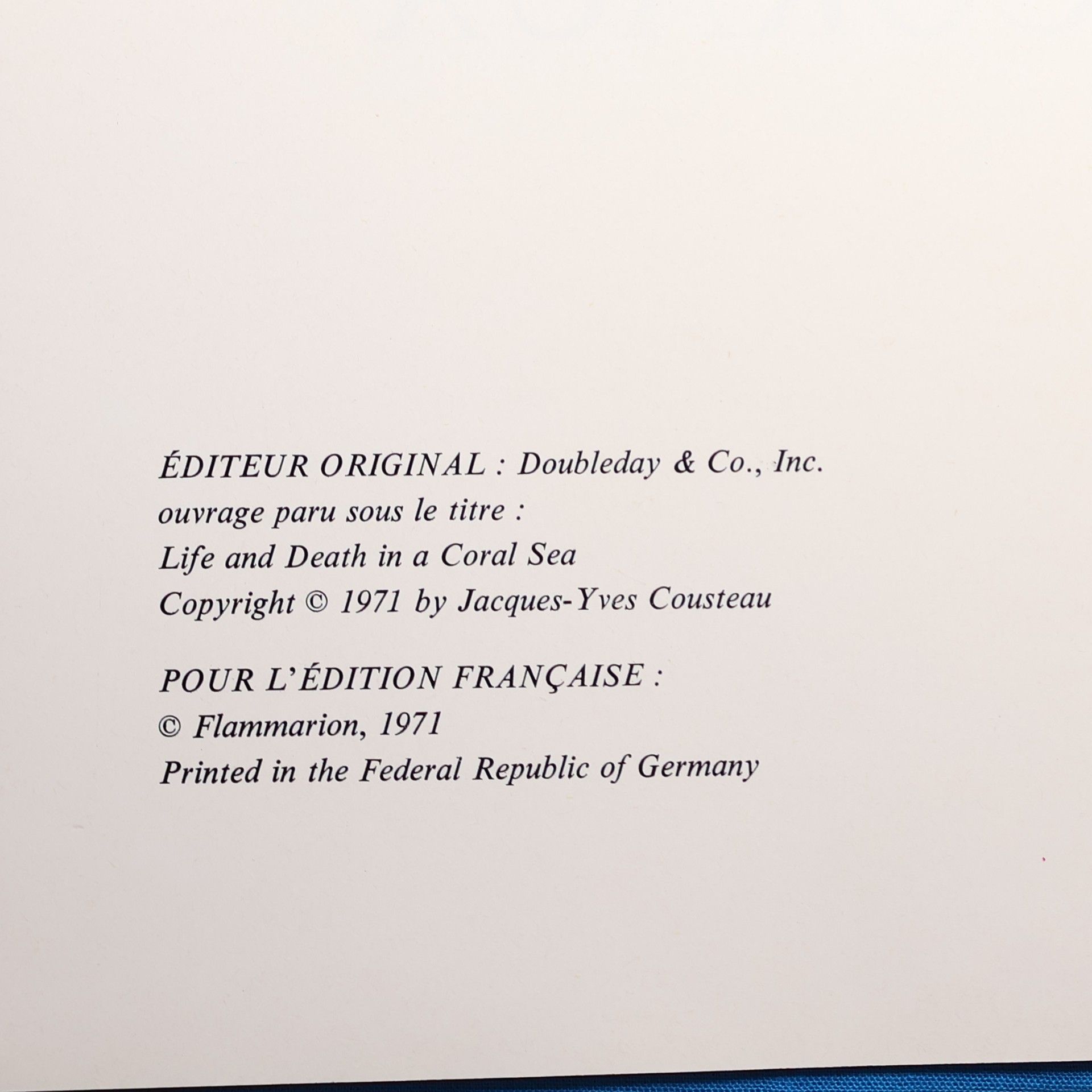 Philippe Diolé La vie et la mort des Coraux