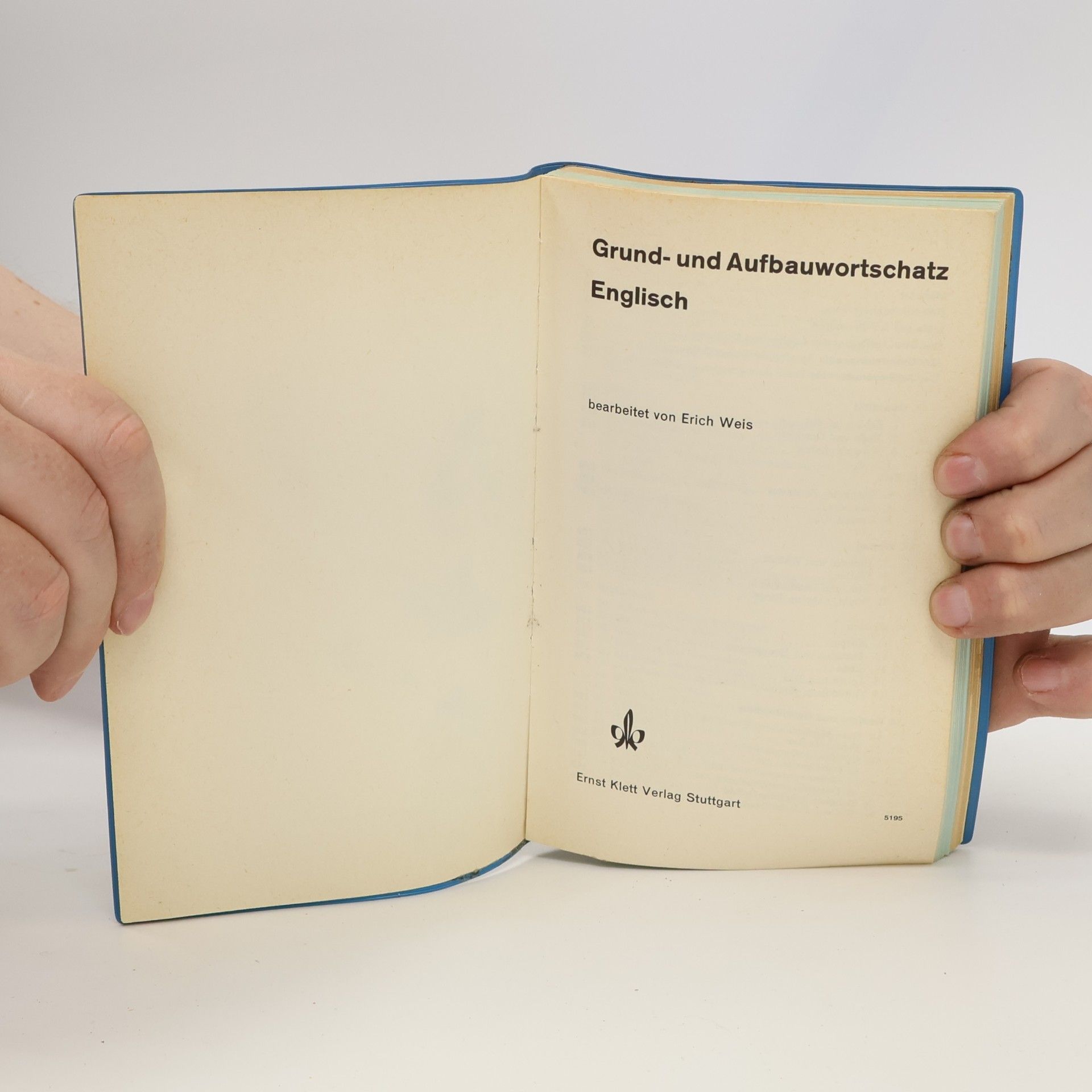 Erich Weiss Grund- und Aufbauwortschatz. English