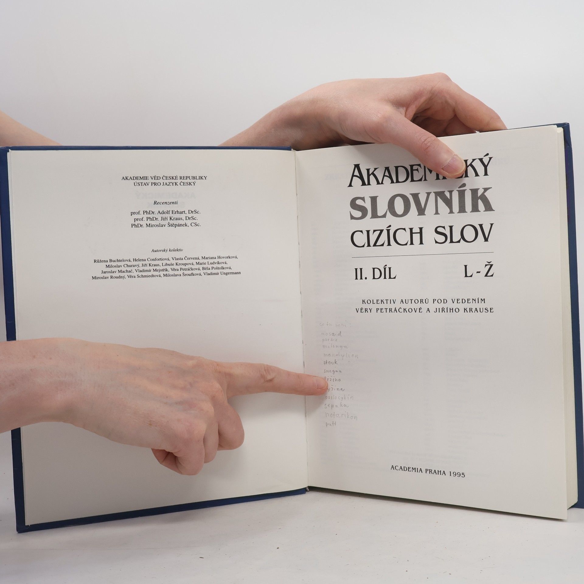 Věra Petráčková Akademický slovník cizích slov II. L-Ž