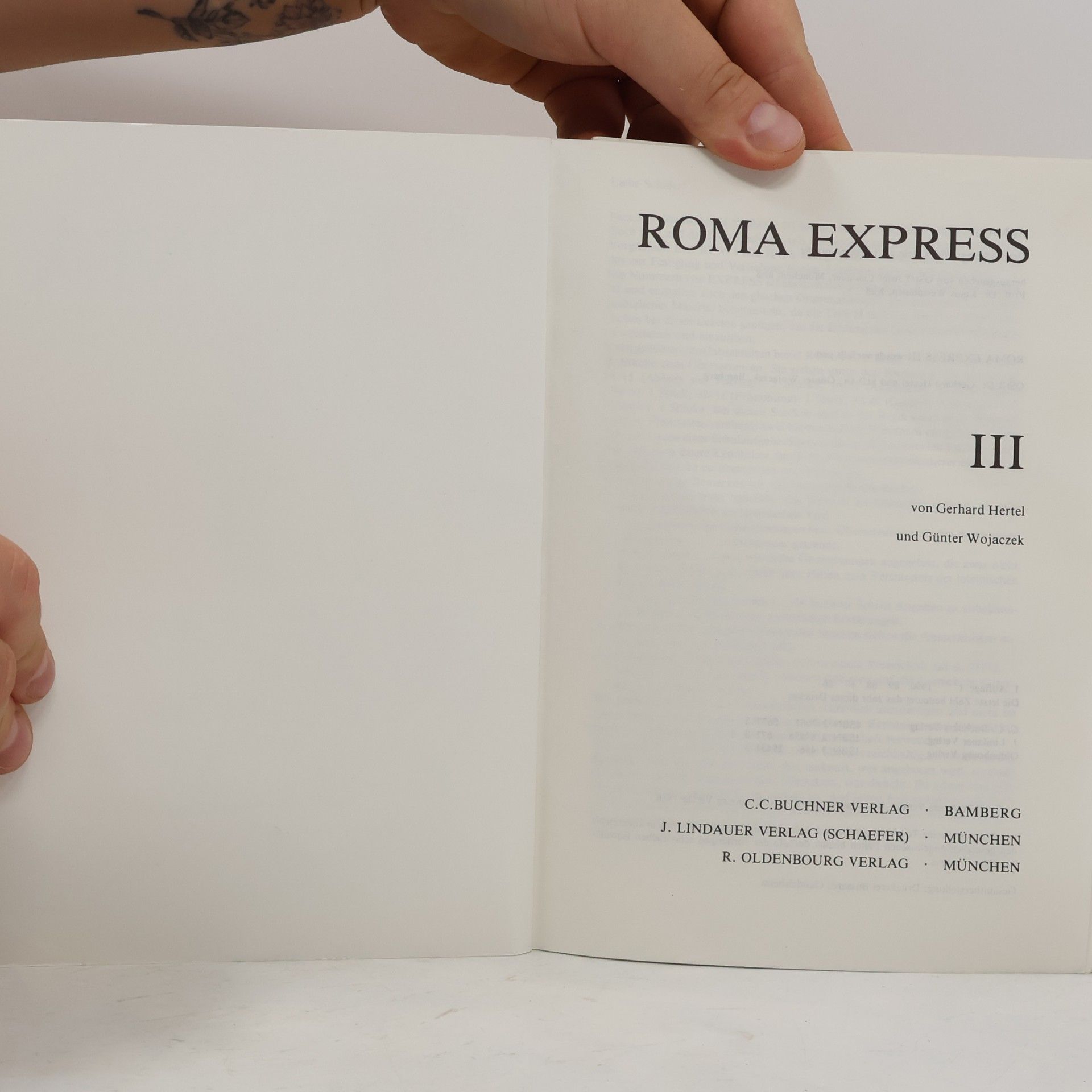 Gerhard Hertel Roma: Unterrichtswerk für Latein als 1. Fremdsprache / Express III