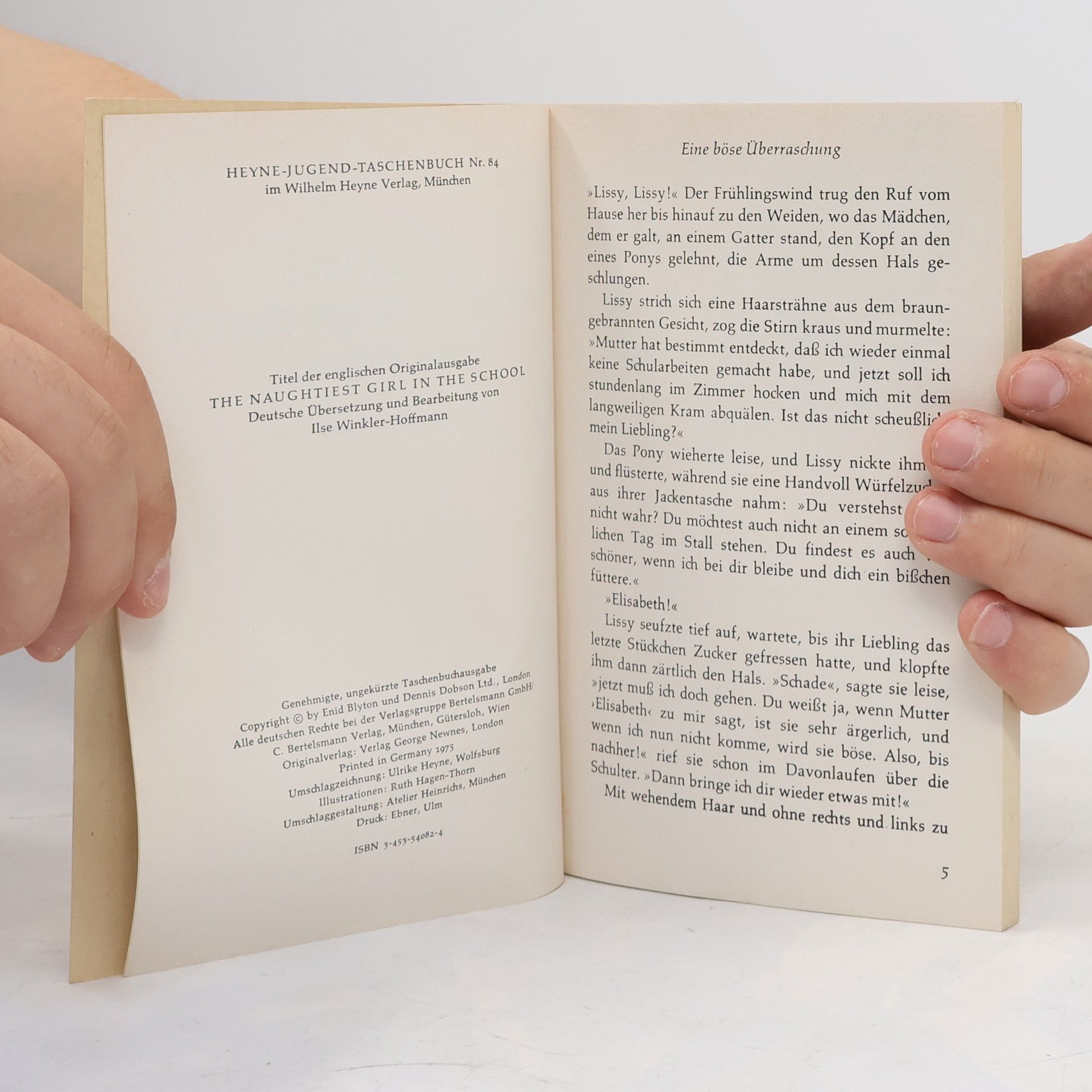 Enid Blyton Lissy will mit dem Kopf durch die Wand