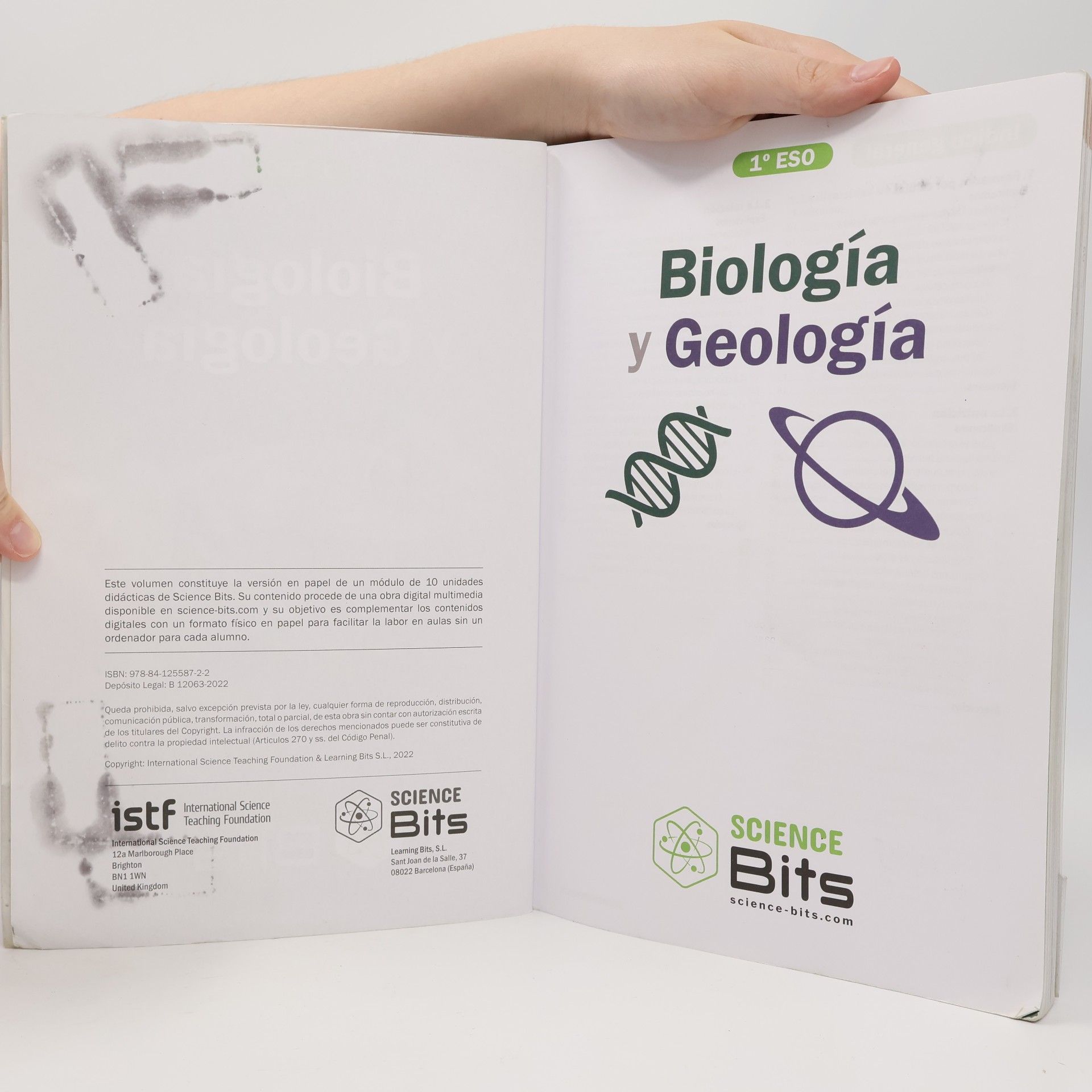 Science Bits, S.L. Biología y Geología 1 ESO