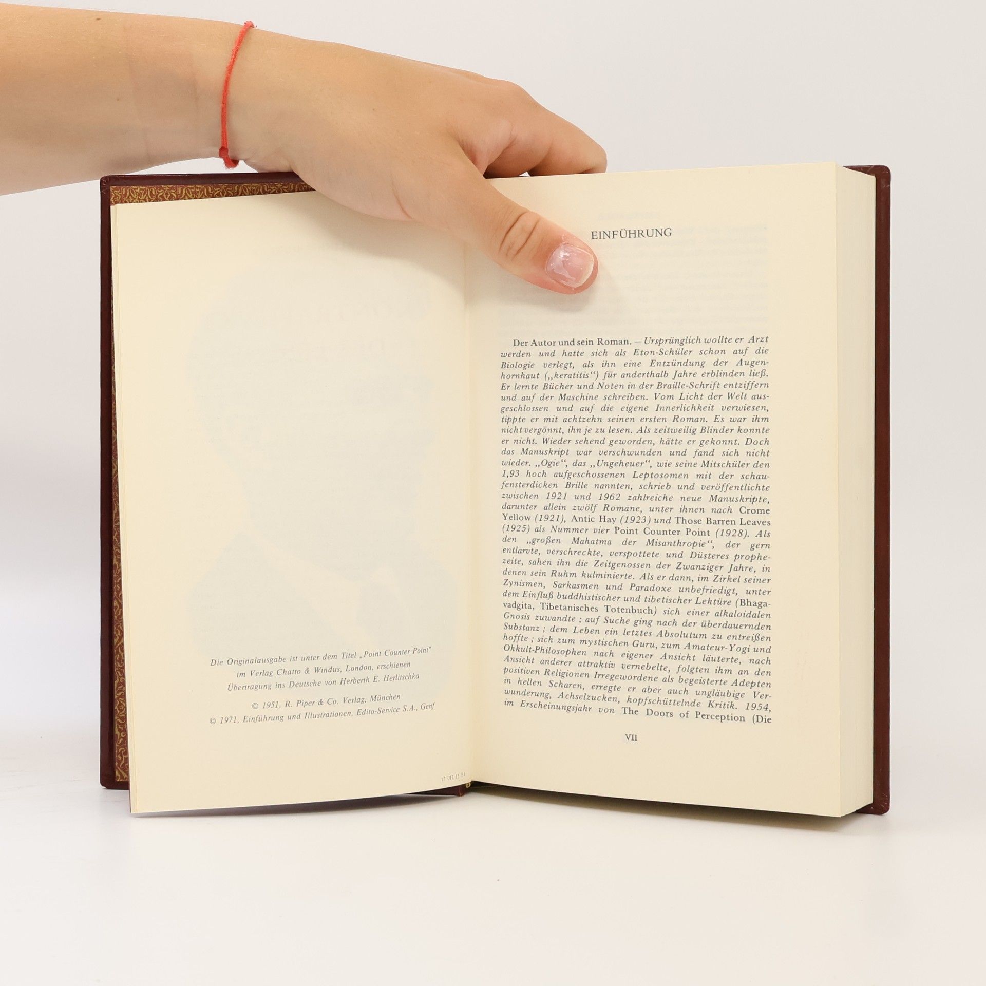 Aldous Huxley Kontrapunkt des Lebens
