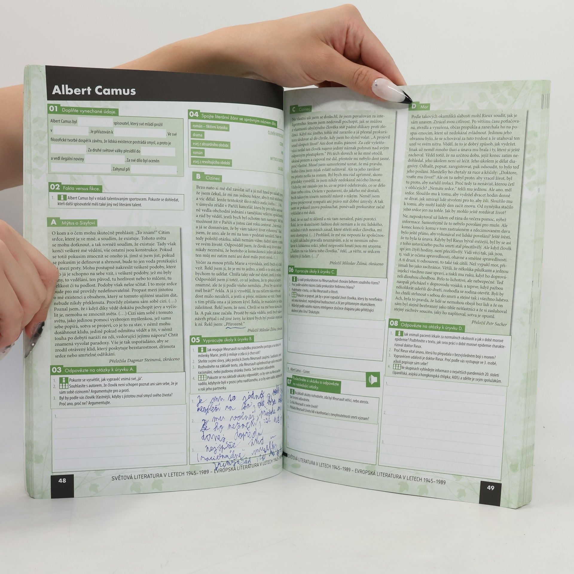 Kolektiv autorů Literatura pro 4. ročník středních škol. Pracovní sešit