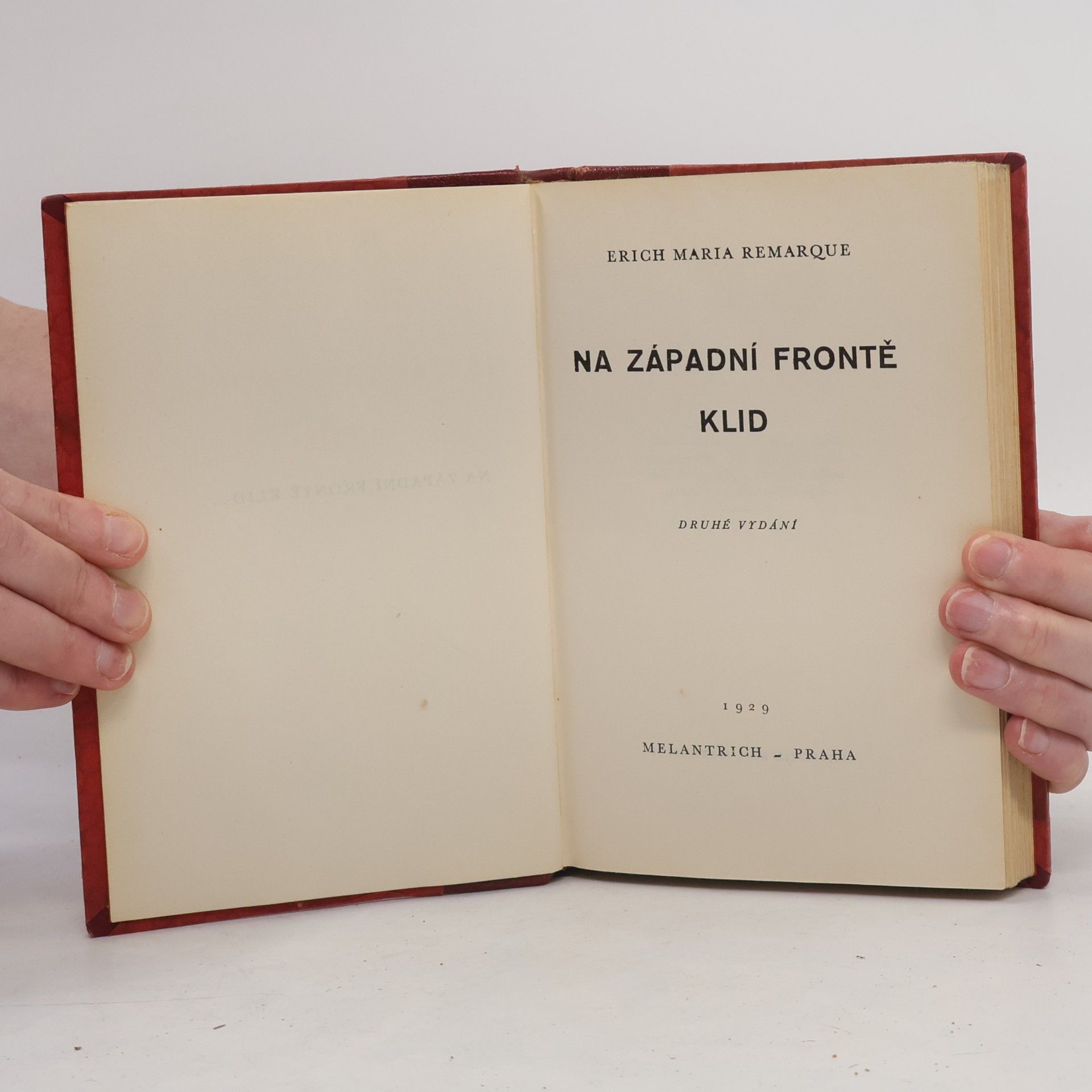 Erich Maria Remarque Na západní frontě klid