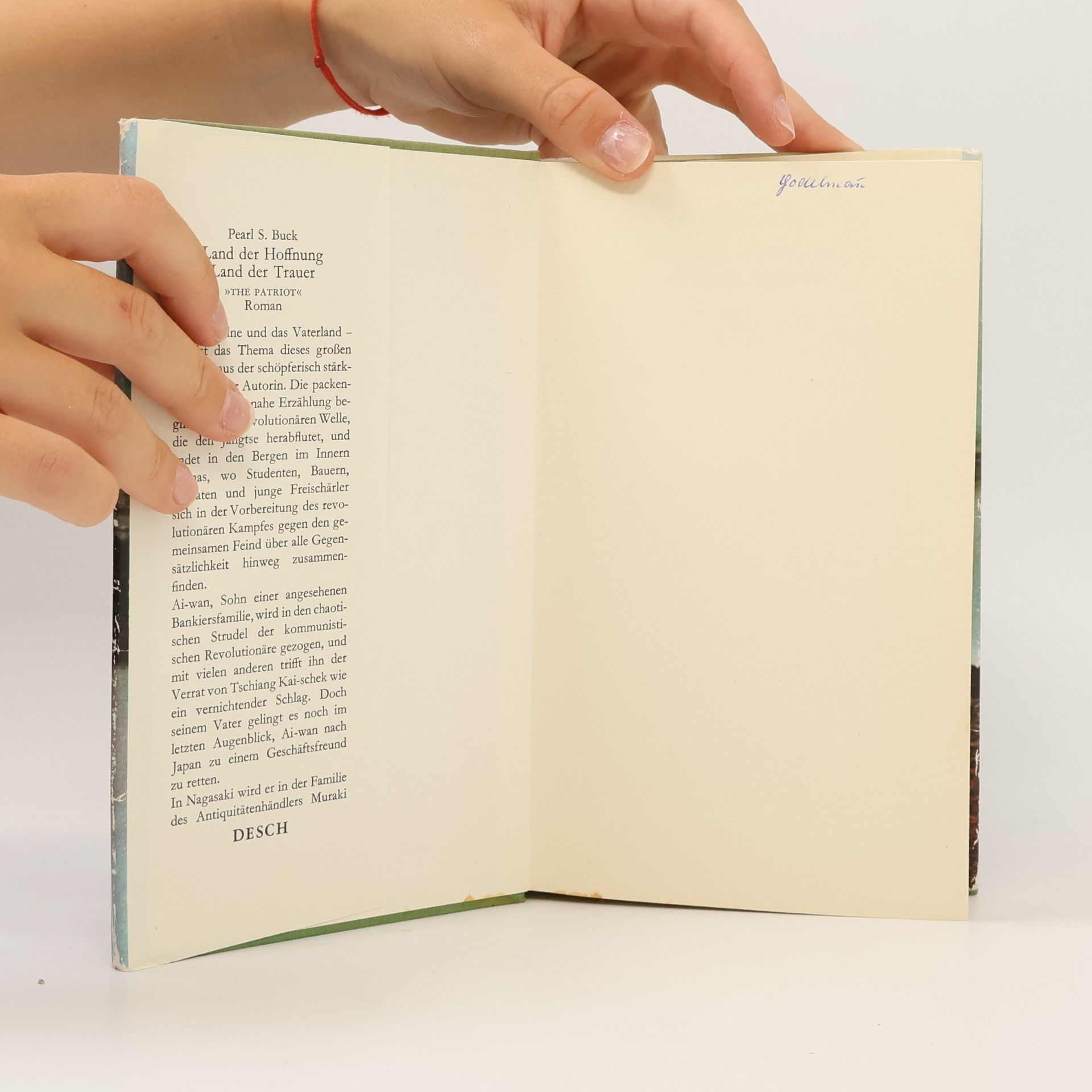 Pearl S. Buck Land der Hoffnung. Land der Trauer