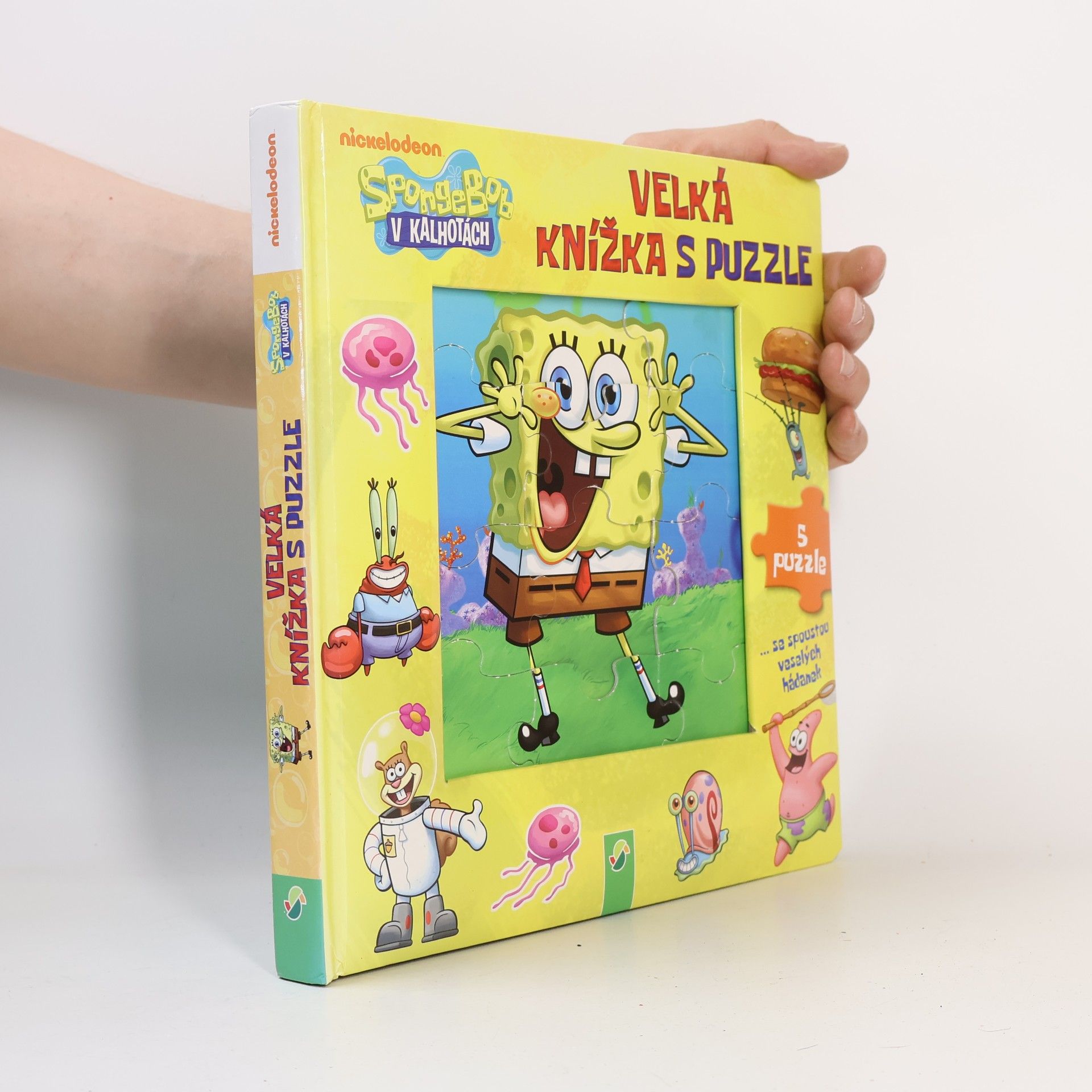 AA.VV. Velká knížka s puzzle. SpongeBob v kalhotách