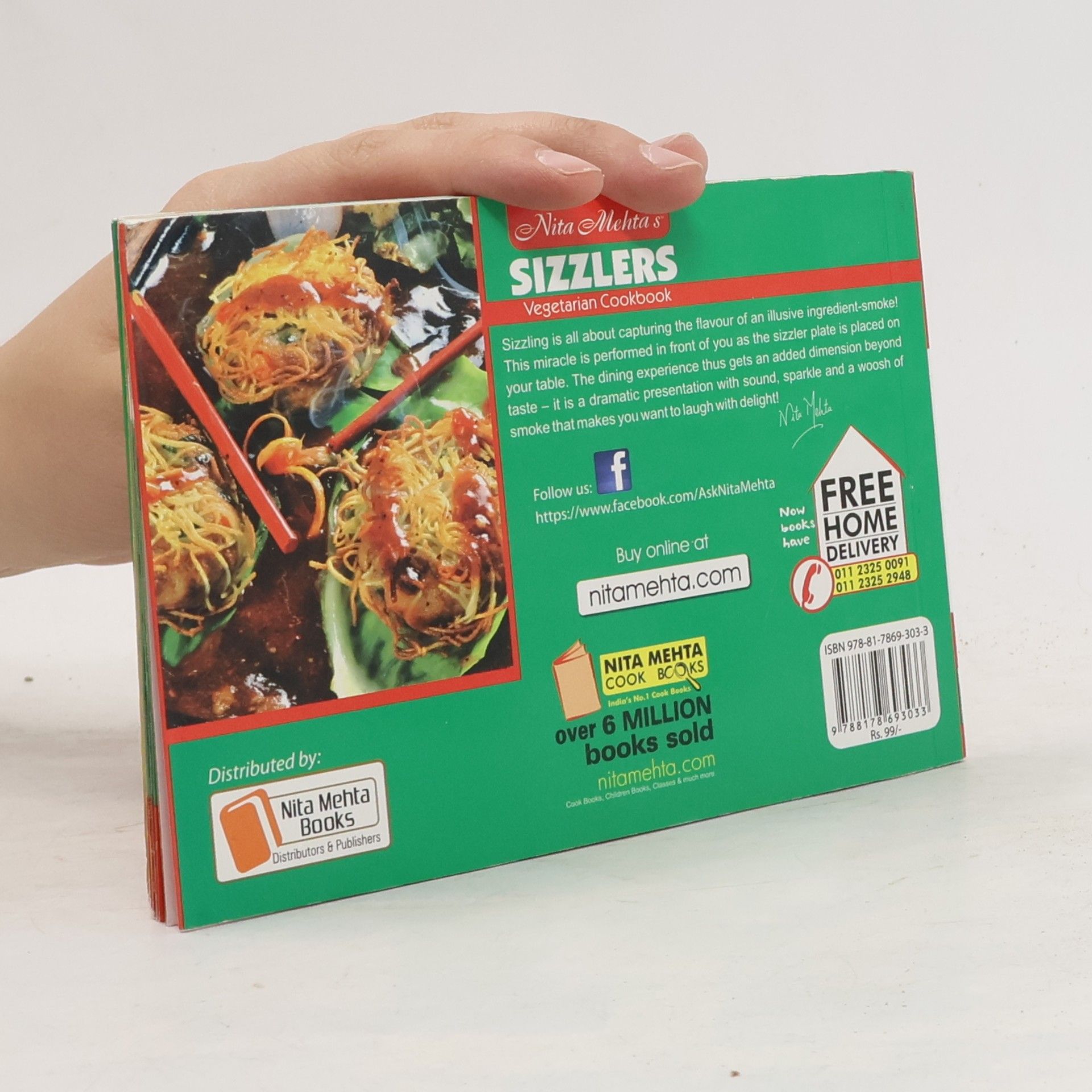 Nita Mehta Sizzlers Vegetarian Cookbook