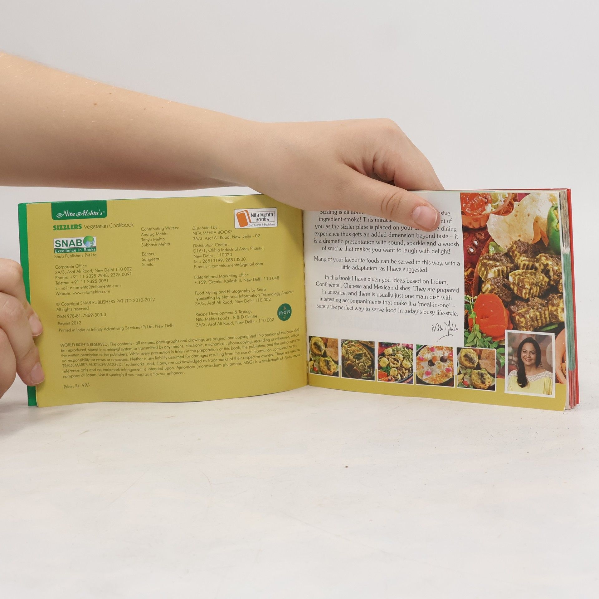 Nita Mehta Sizzlers Vegetarian Cookbook