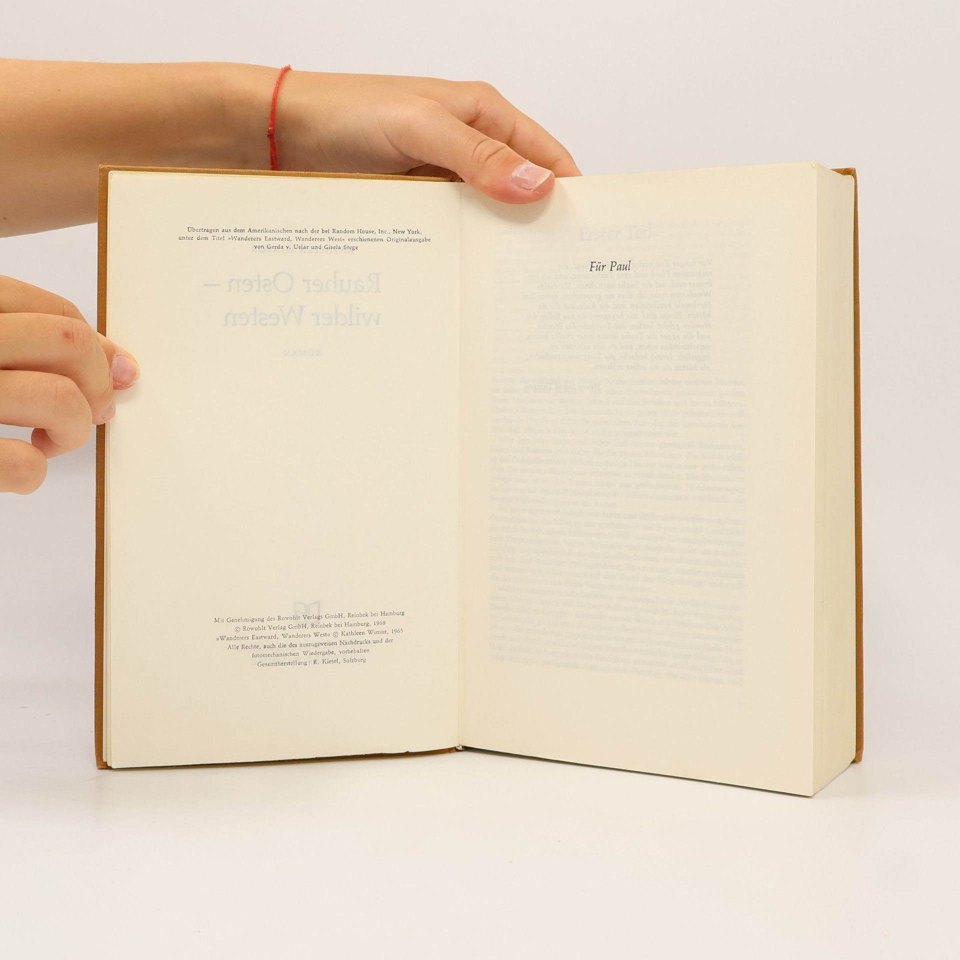 Kathleen Winsor Rauher Osten, Wilder Westen