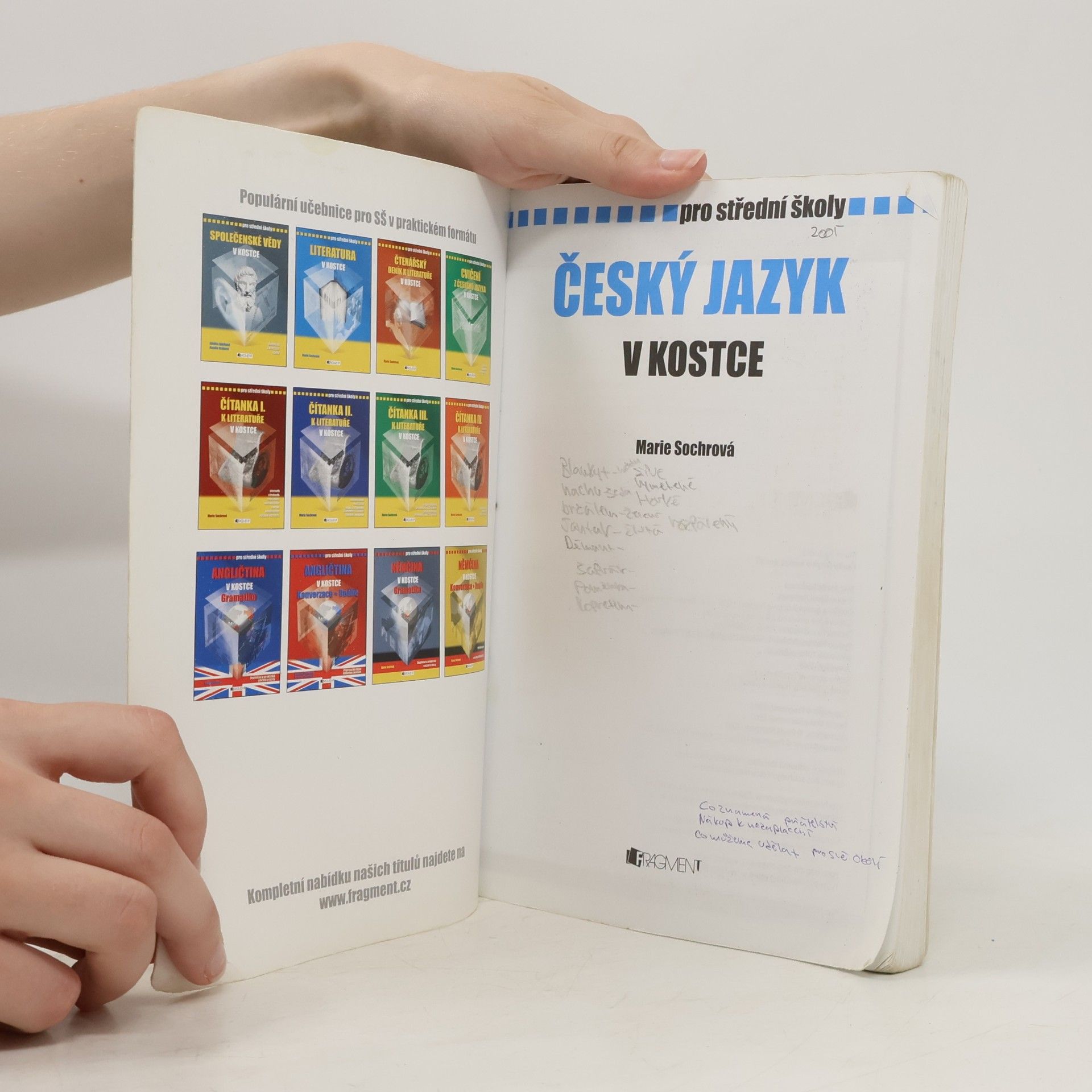 Marie Sochrová Český jazyk v kostce : pro střední školy