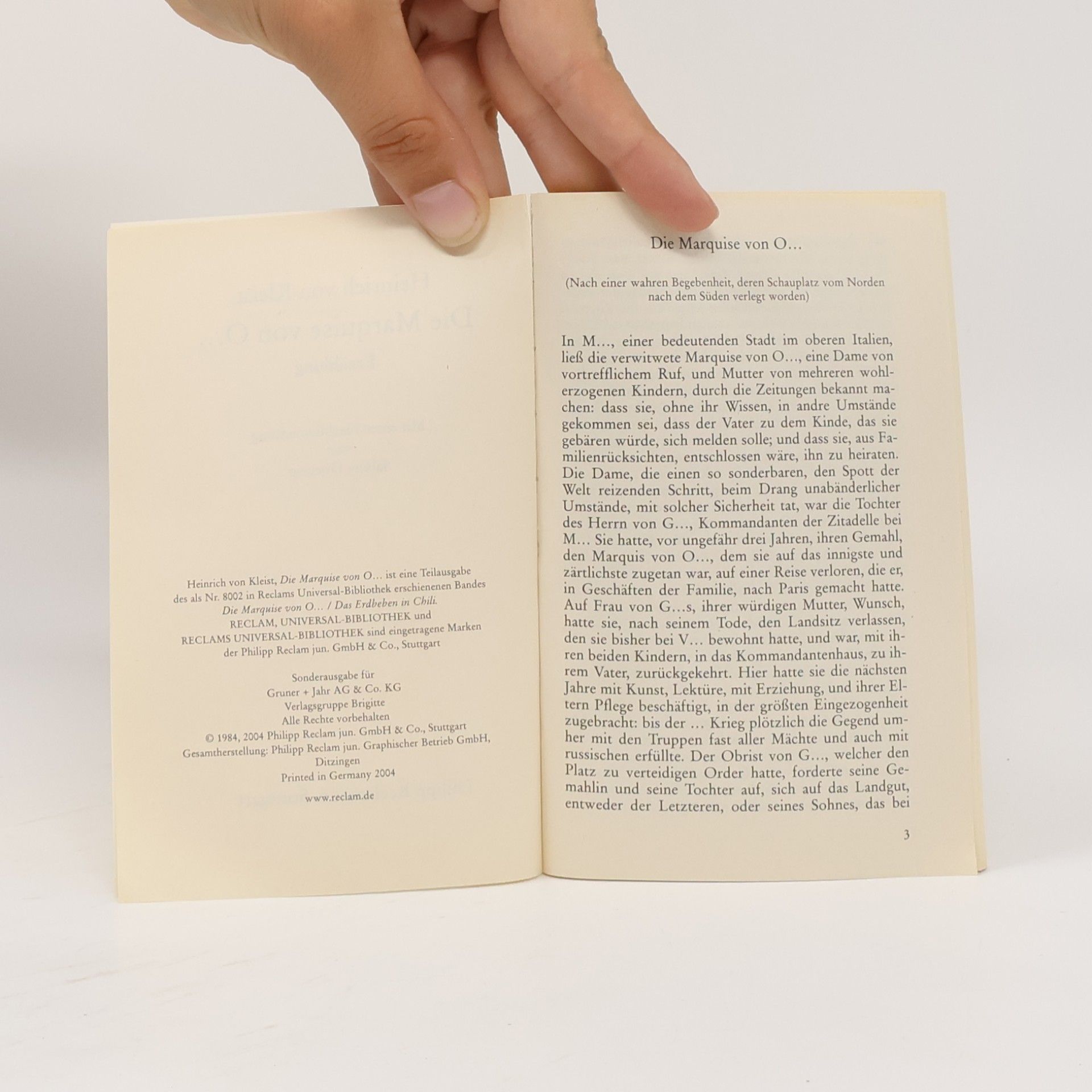 Heinrich von Kleist Die Marquise von O...