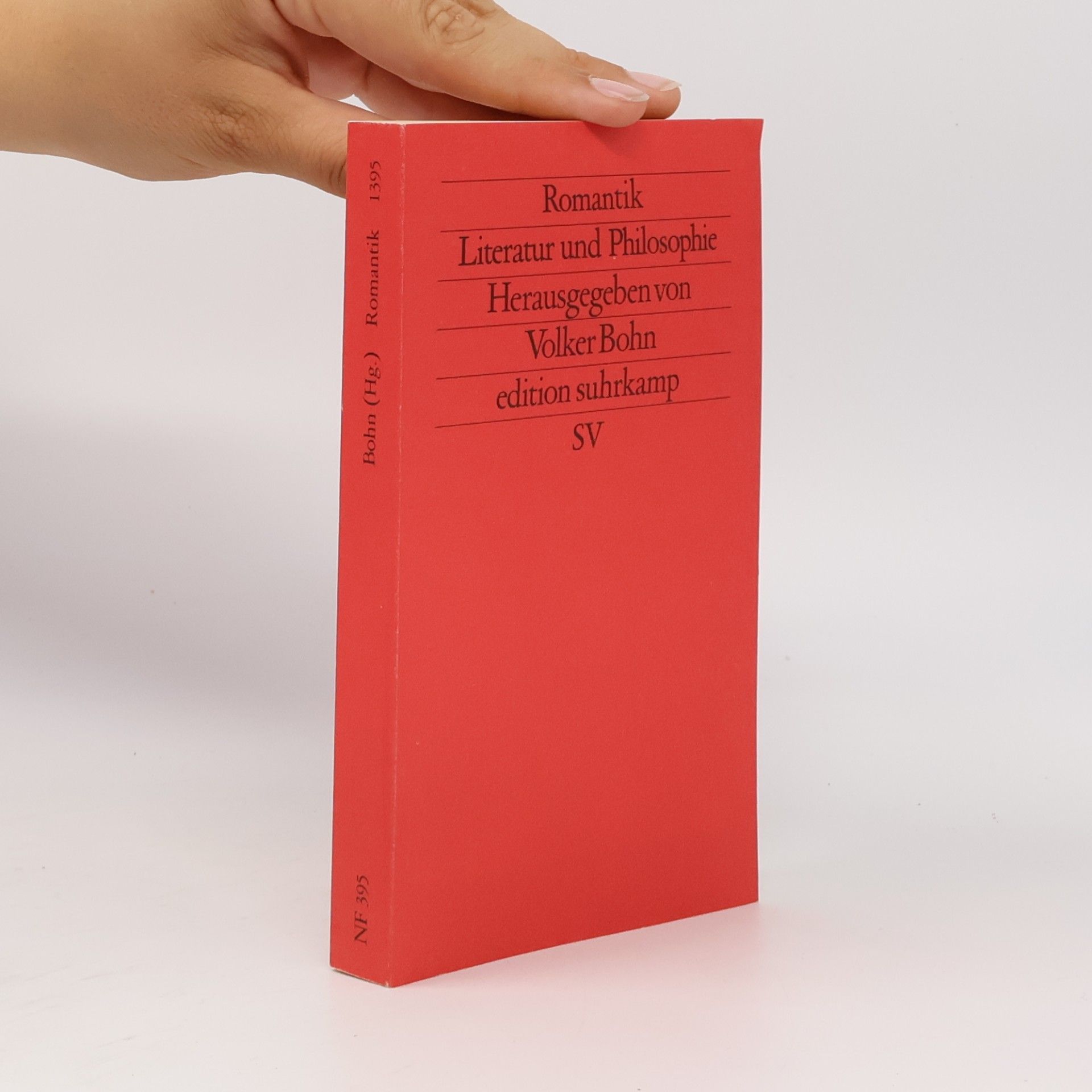 Volker Bohn Romantik, Literatur und Philosophie