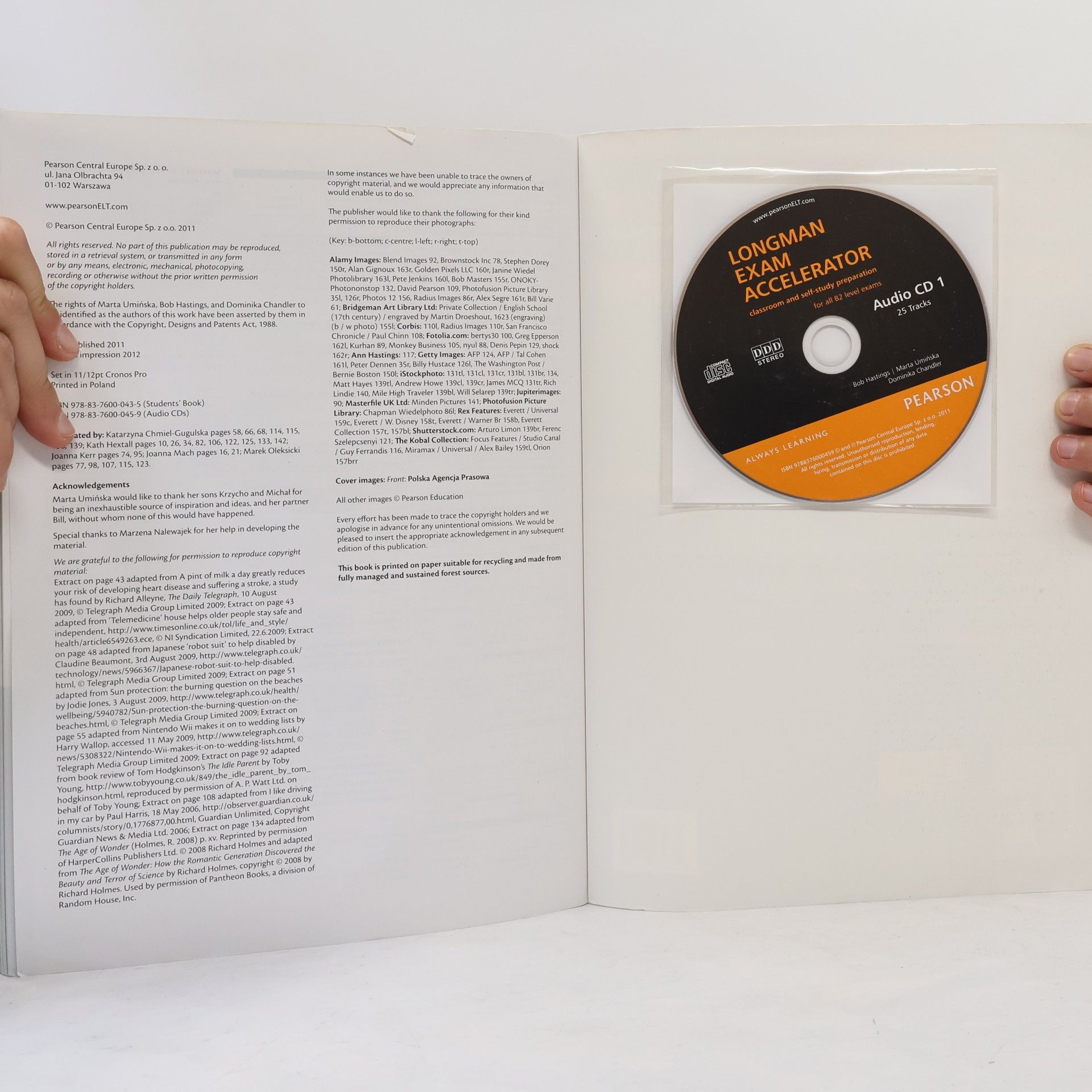 Bob Hastings Longman exam accelerator: classroom and self-study preparation for all B2 level exams
