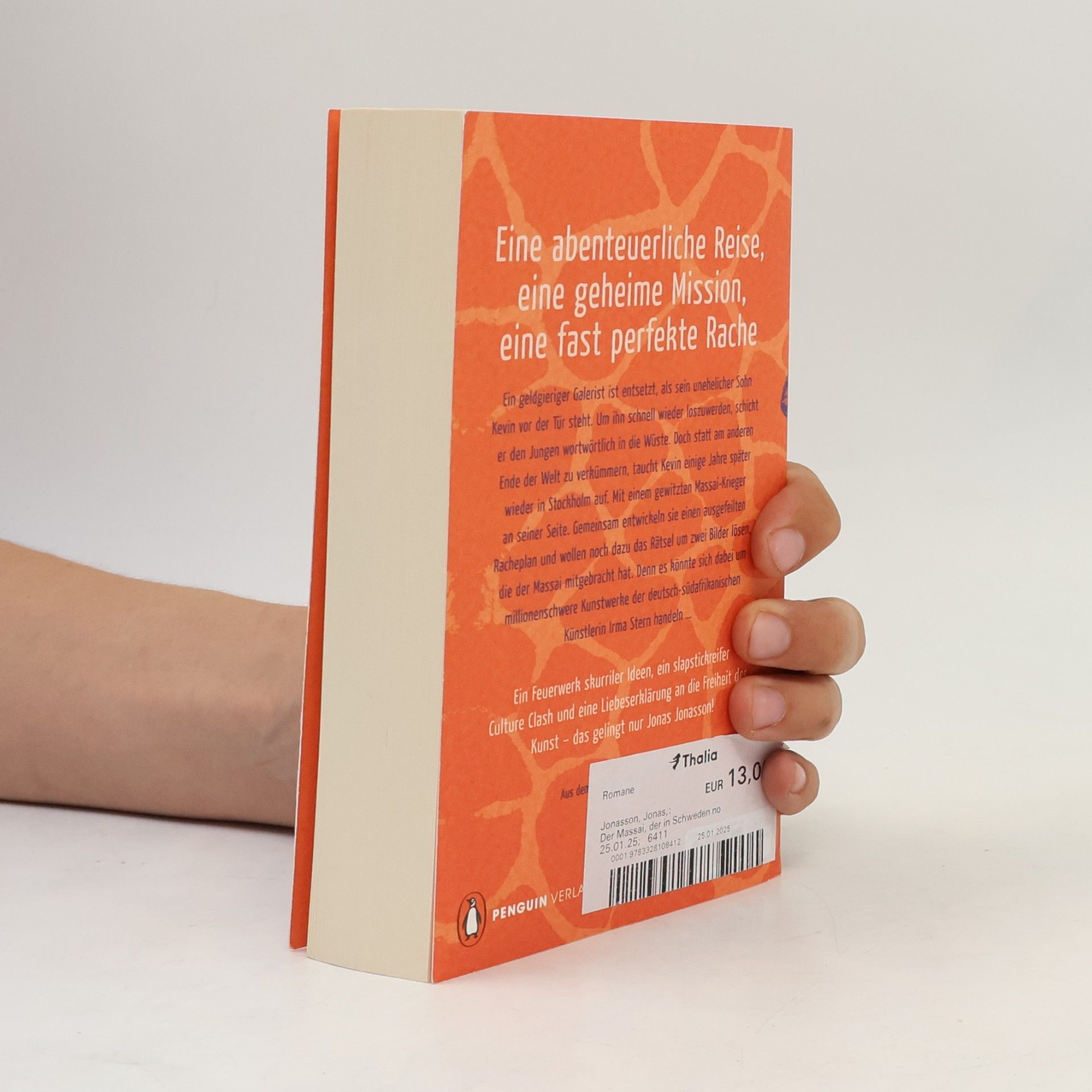 Jonas Jonasson Der Massai, der in Schweden noch eine rechnung offen hatte