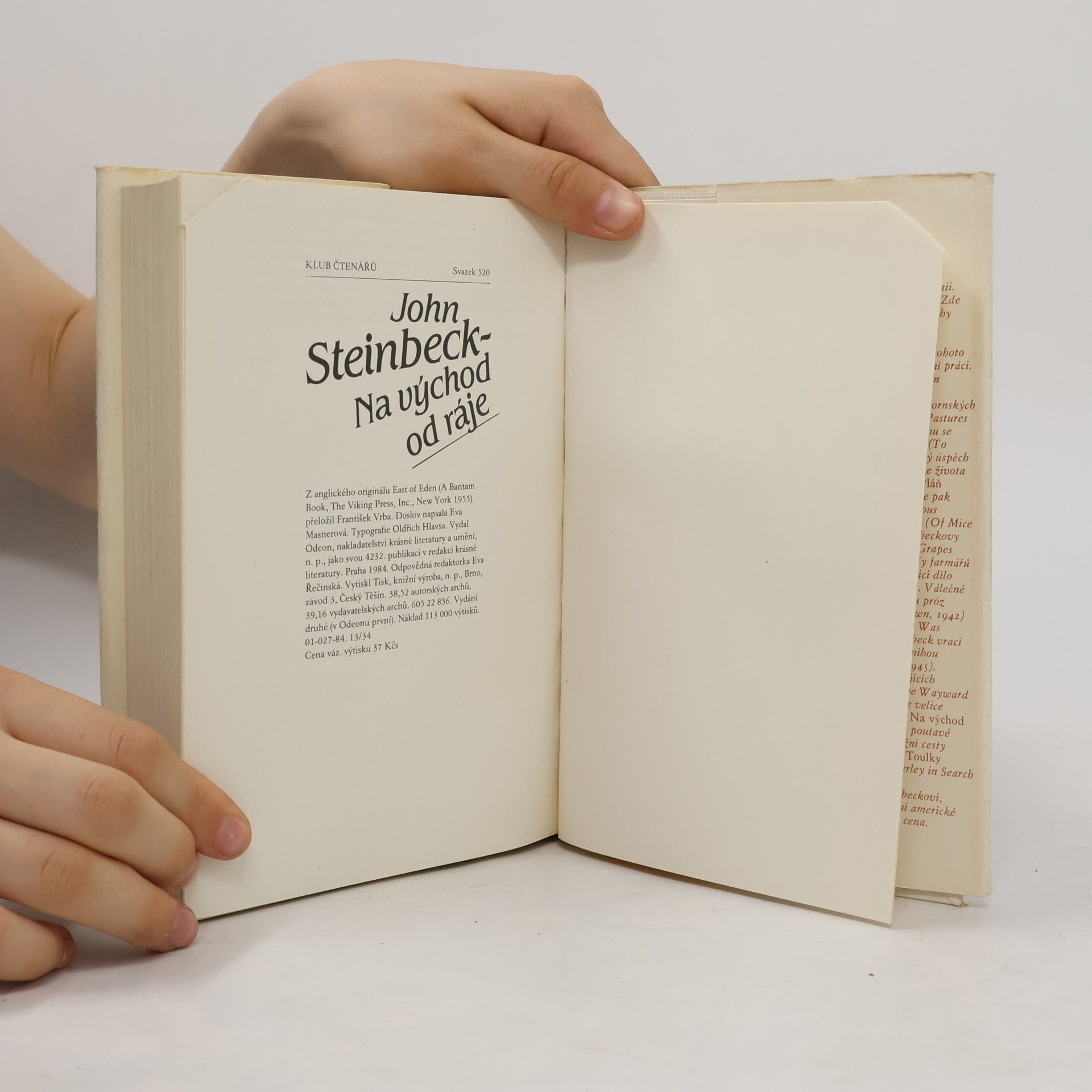 John Steinbeck Na východ od ráje