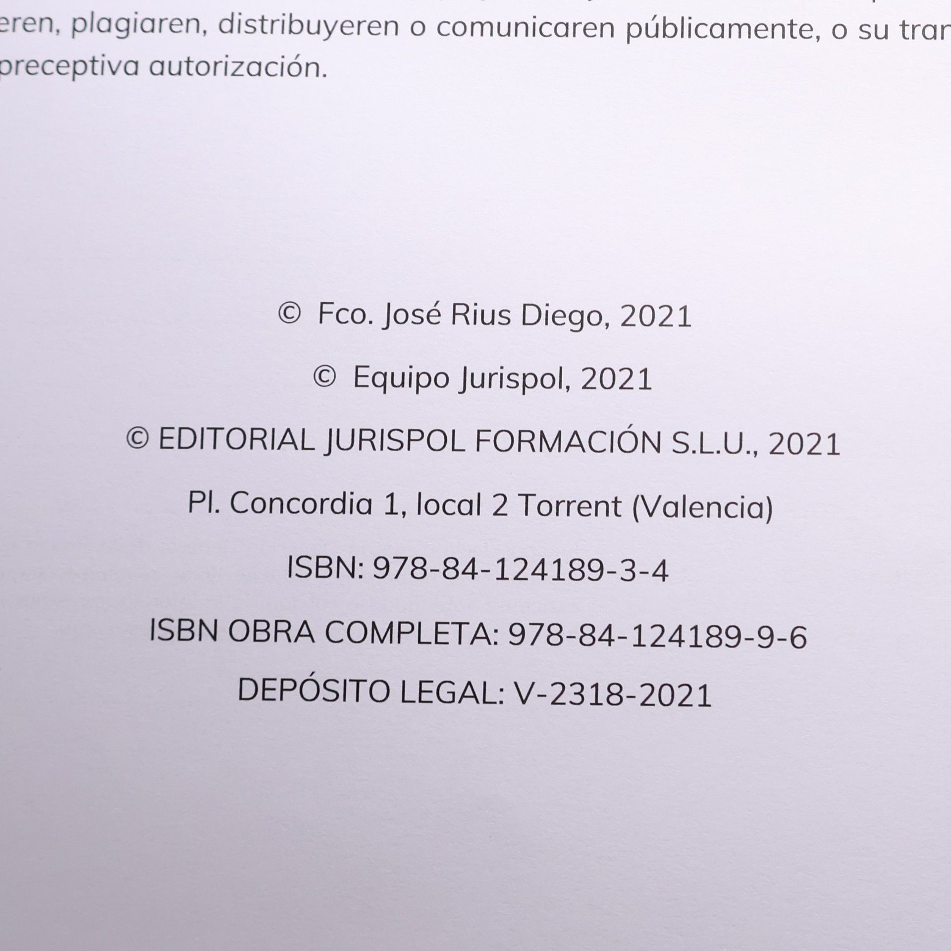 Fco. José Rius Diego Temario Inspector de Policía Ciencias Jurídicas 2