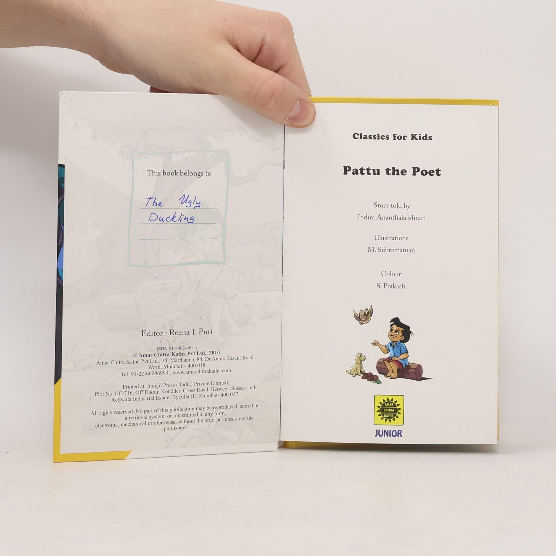 Amar Chitra Katha Junior - 1: Pattu the Poet