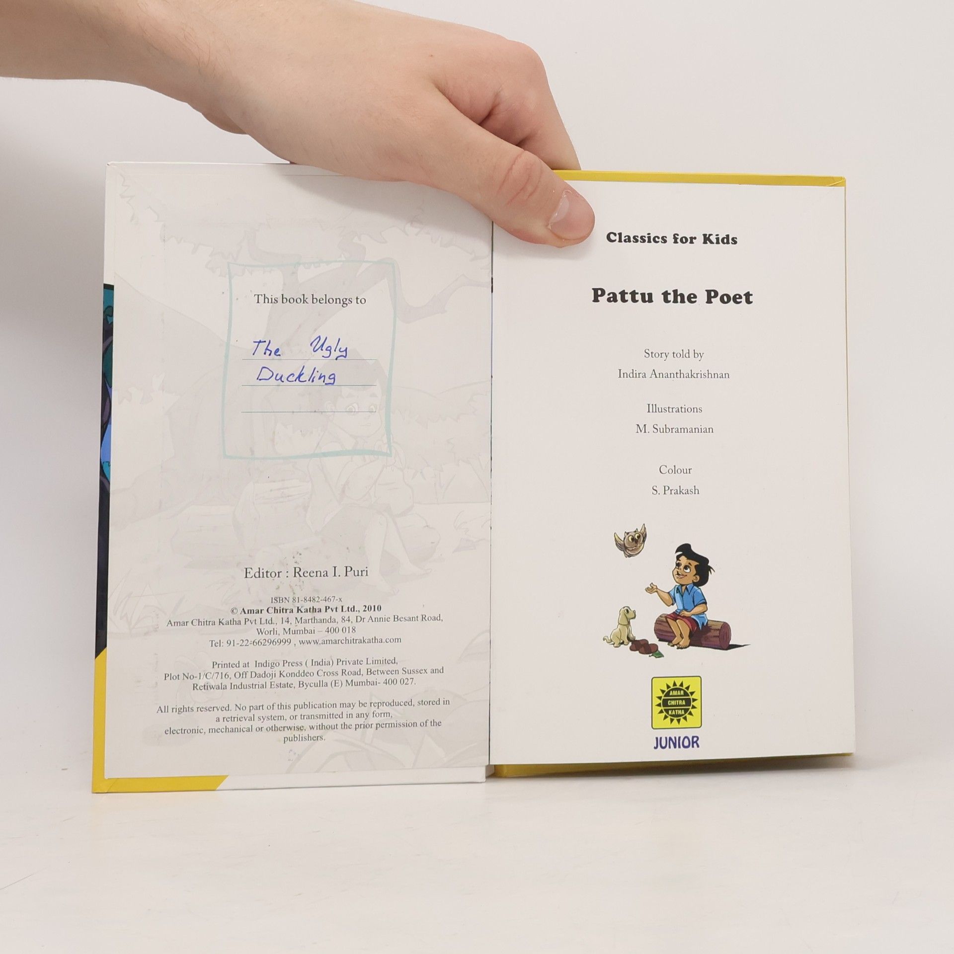 Amar Chitra Katha Junior - 1: Pattu the Poet