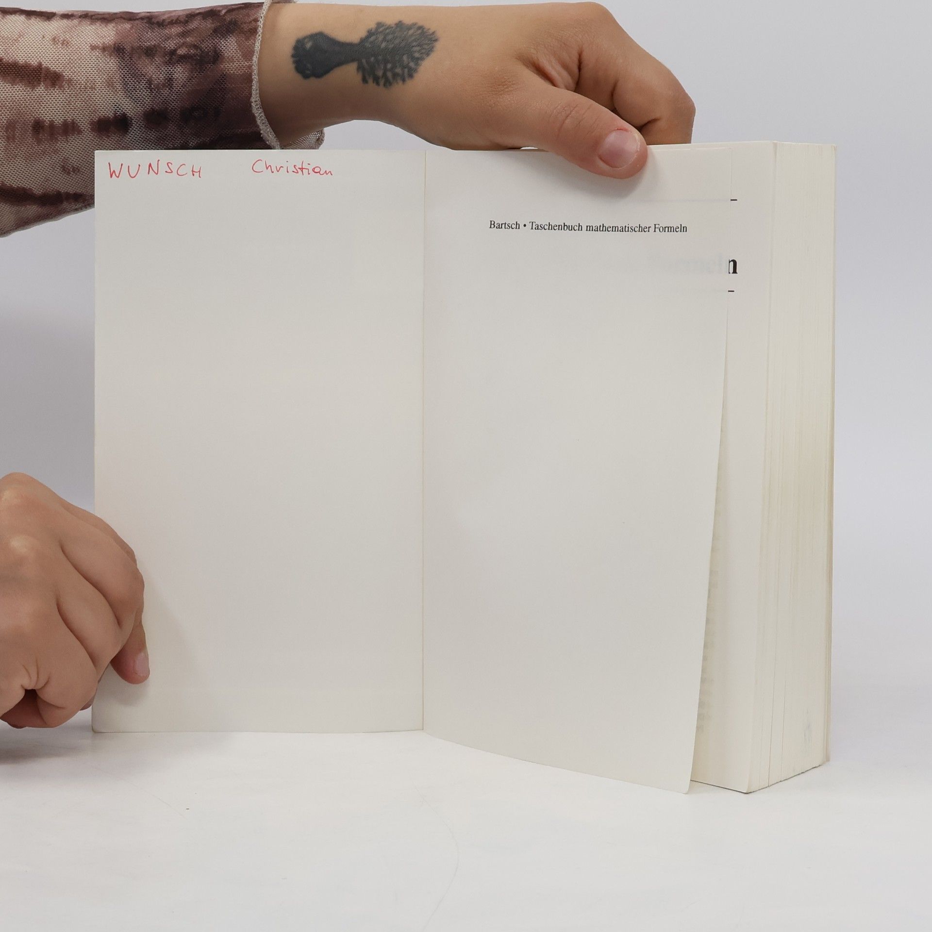 Hans Jochen Bartsch Taschenbuch mathematischer Formeln