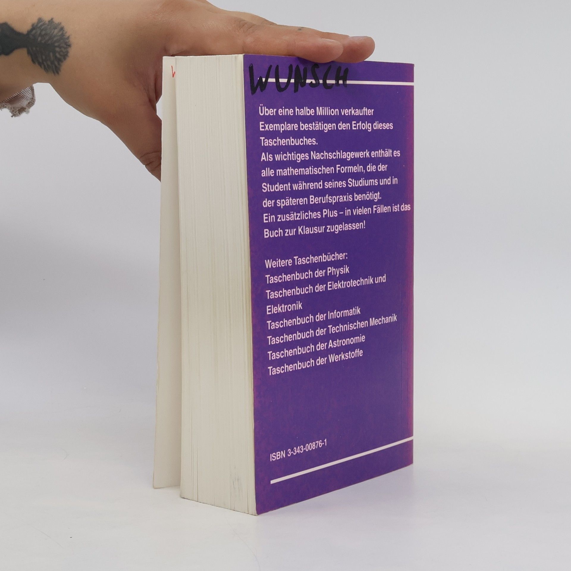 Hans Jochen Bartsch Taschenbuch mathematischer Formeln