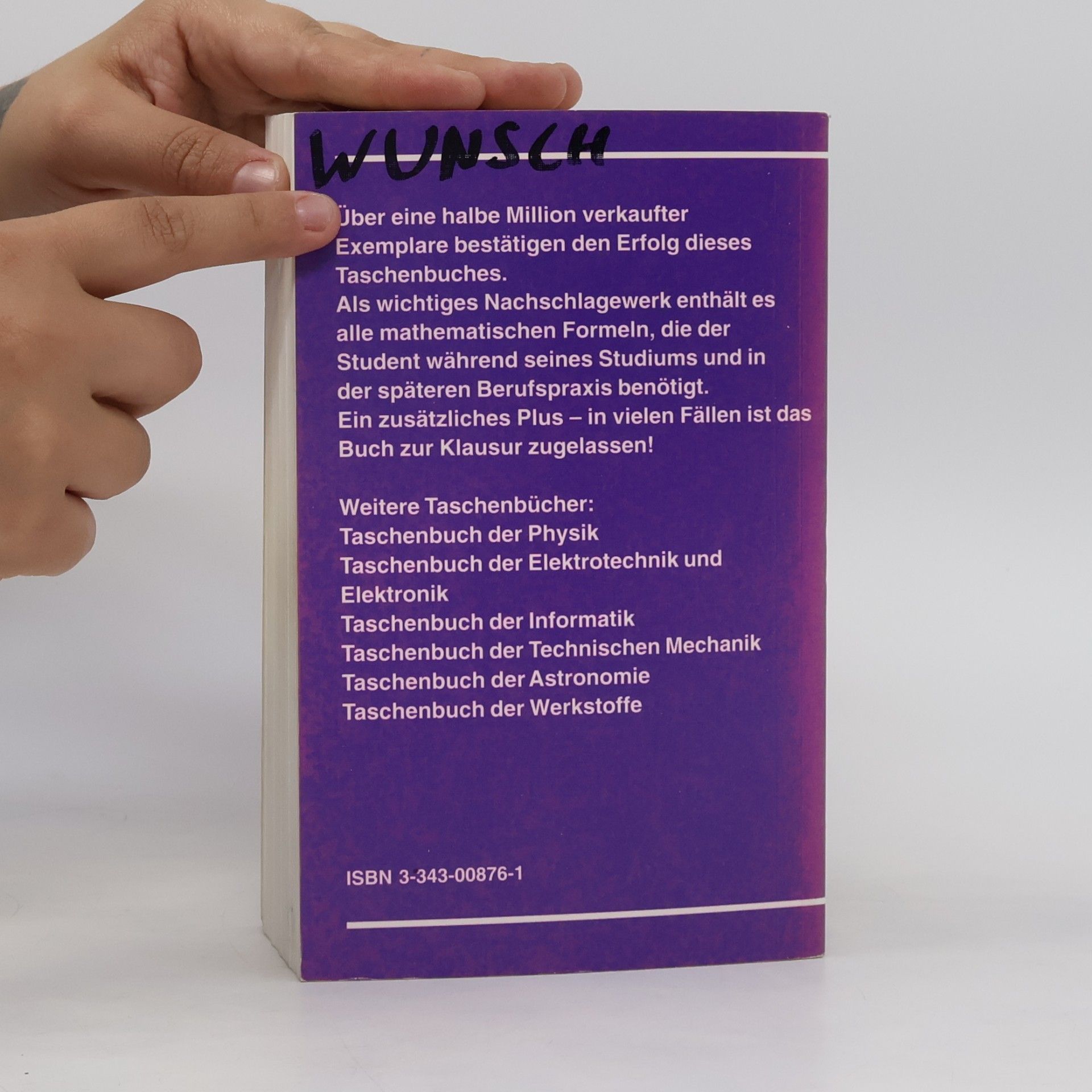 Hans Jochen Bartsch Taschenbuch mathematischer Formeln