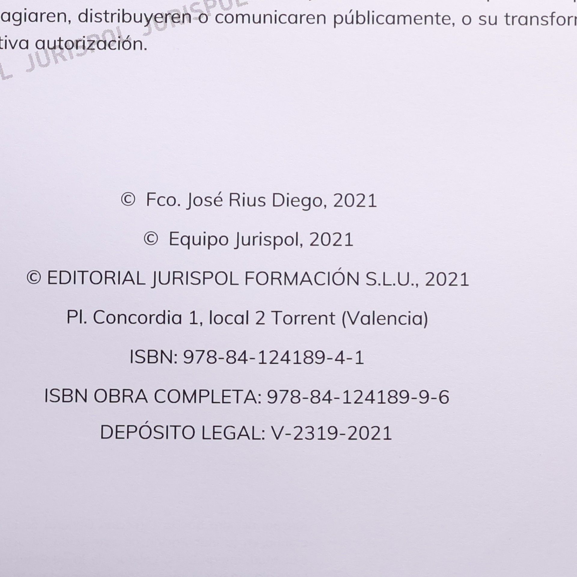 Fco. José Rius Diego Inspector de Policía: Ciencias Jurídicas 3