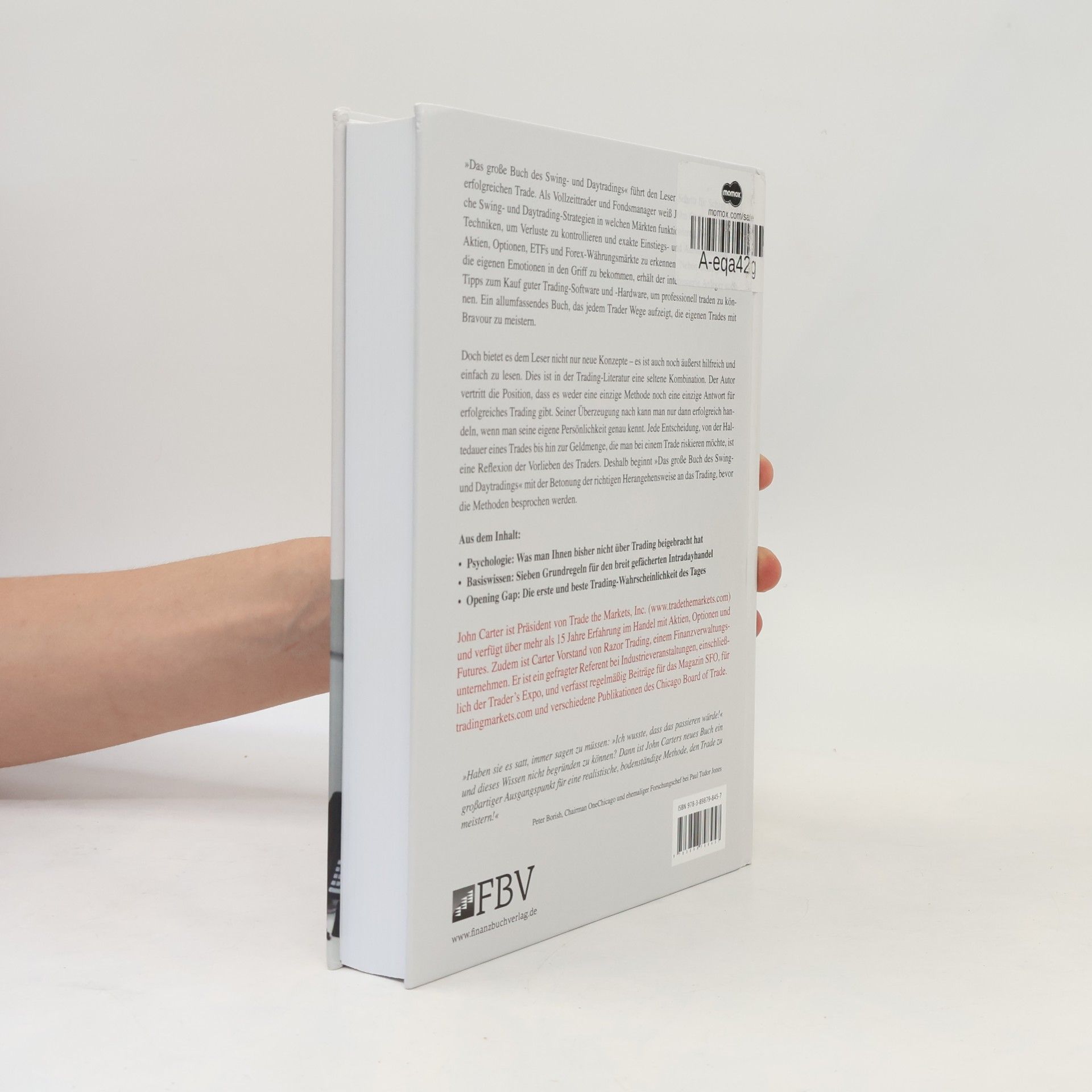 John F. Carter Das große Buch des Swing- und Daytradings