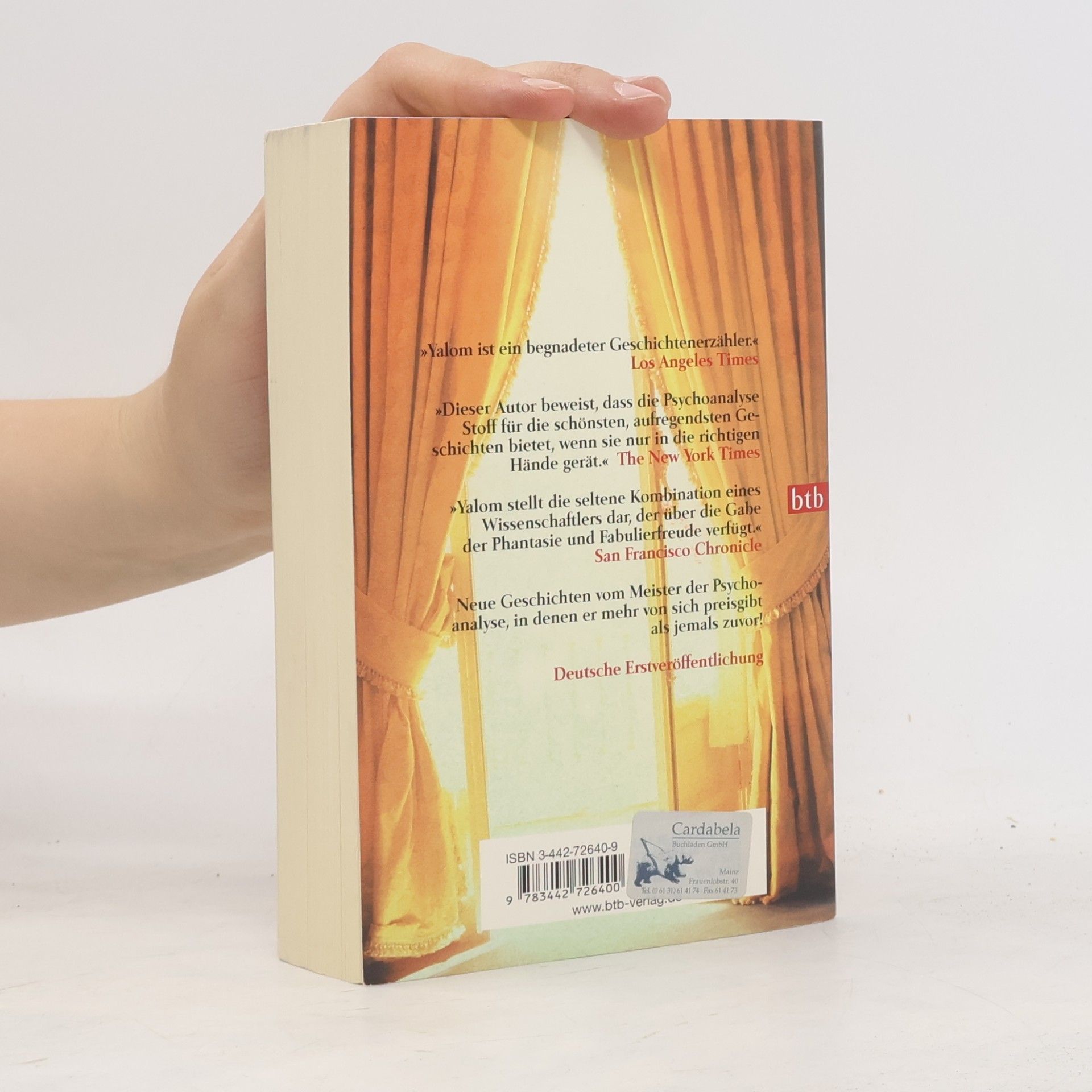 Irvin Yalom Die Reise mit Paula