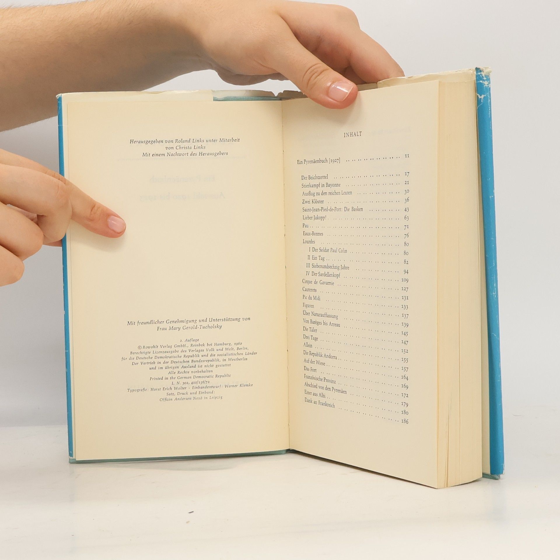 Kurt Tucholsky Ein Pyrenäenbuch
